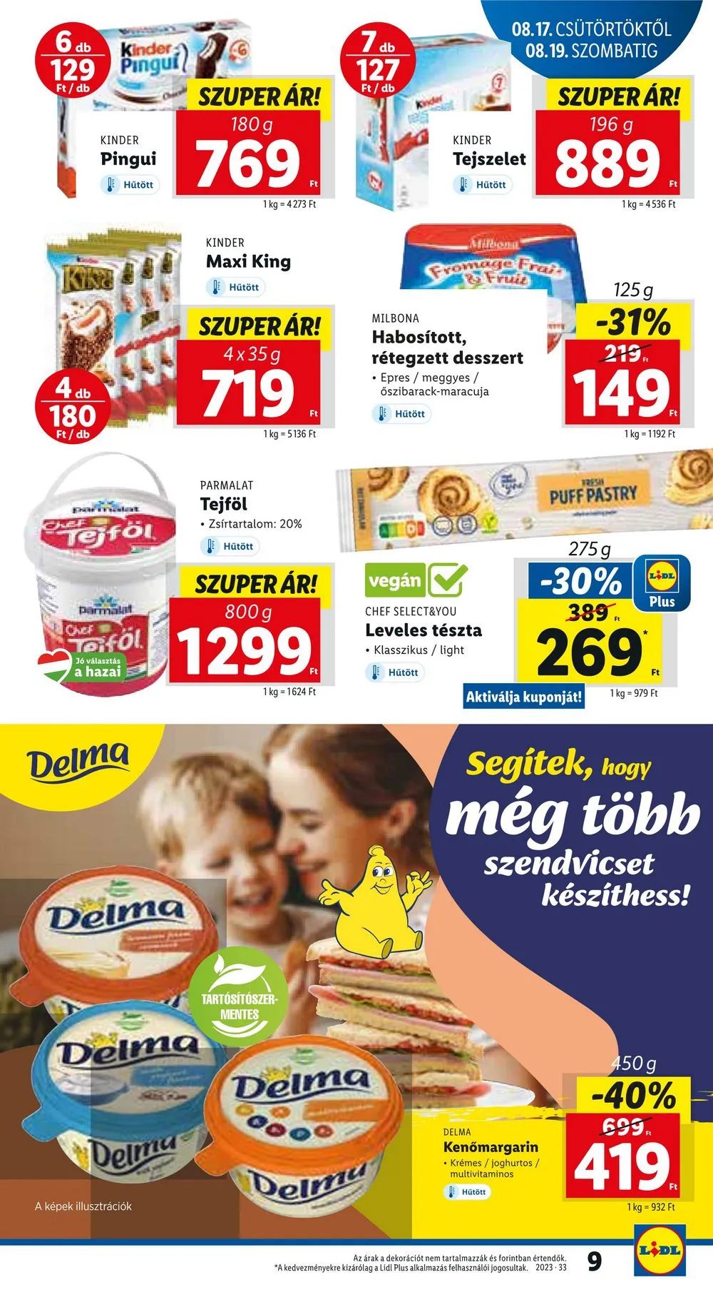 Lidl akciós újság 08.17–08.23 – 9. oldal