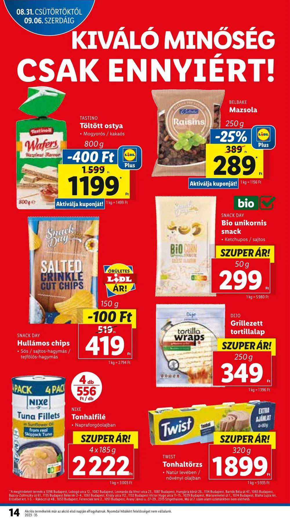 Lidl akciós újság 08.31–09.06 – 14. oldal