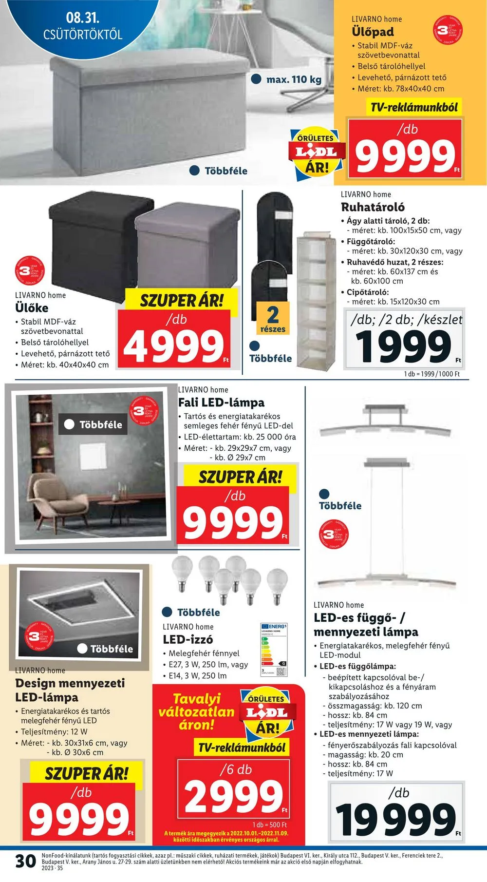 Lidl akciós újság 08.31–09.06 – 30. oldal