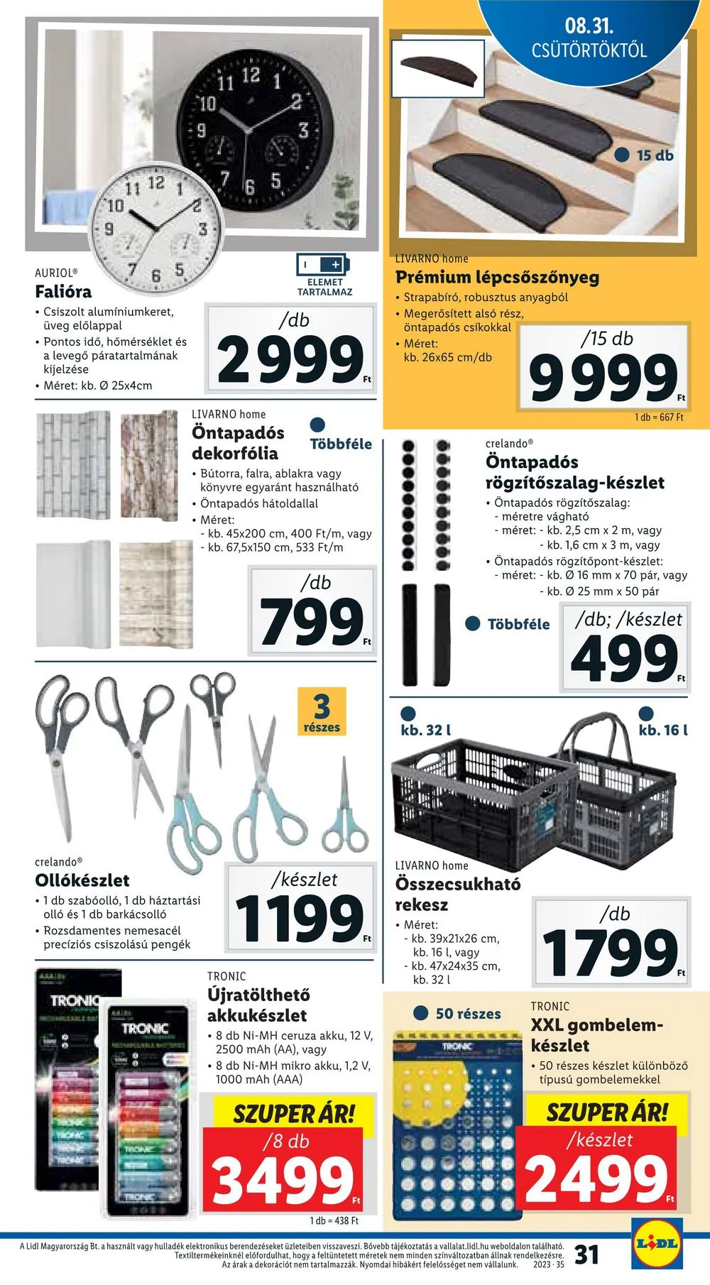Lidl akciós újság 08.31–09.06 – 31. oldal
