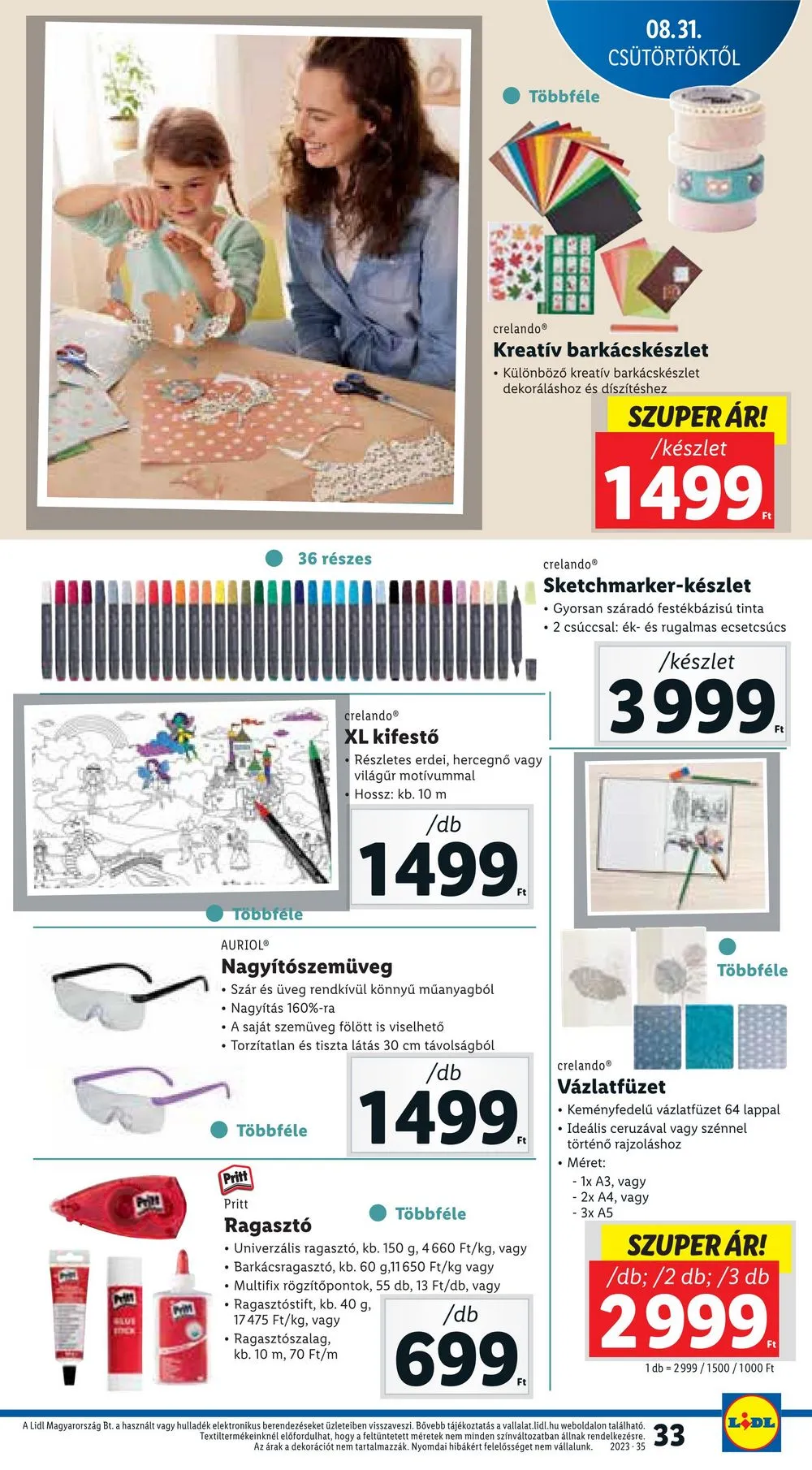 Lidl akciós újság 08.31–09.06 – 33. oldal