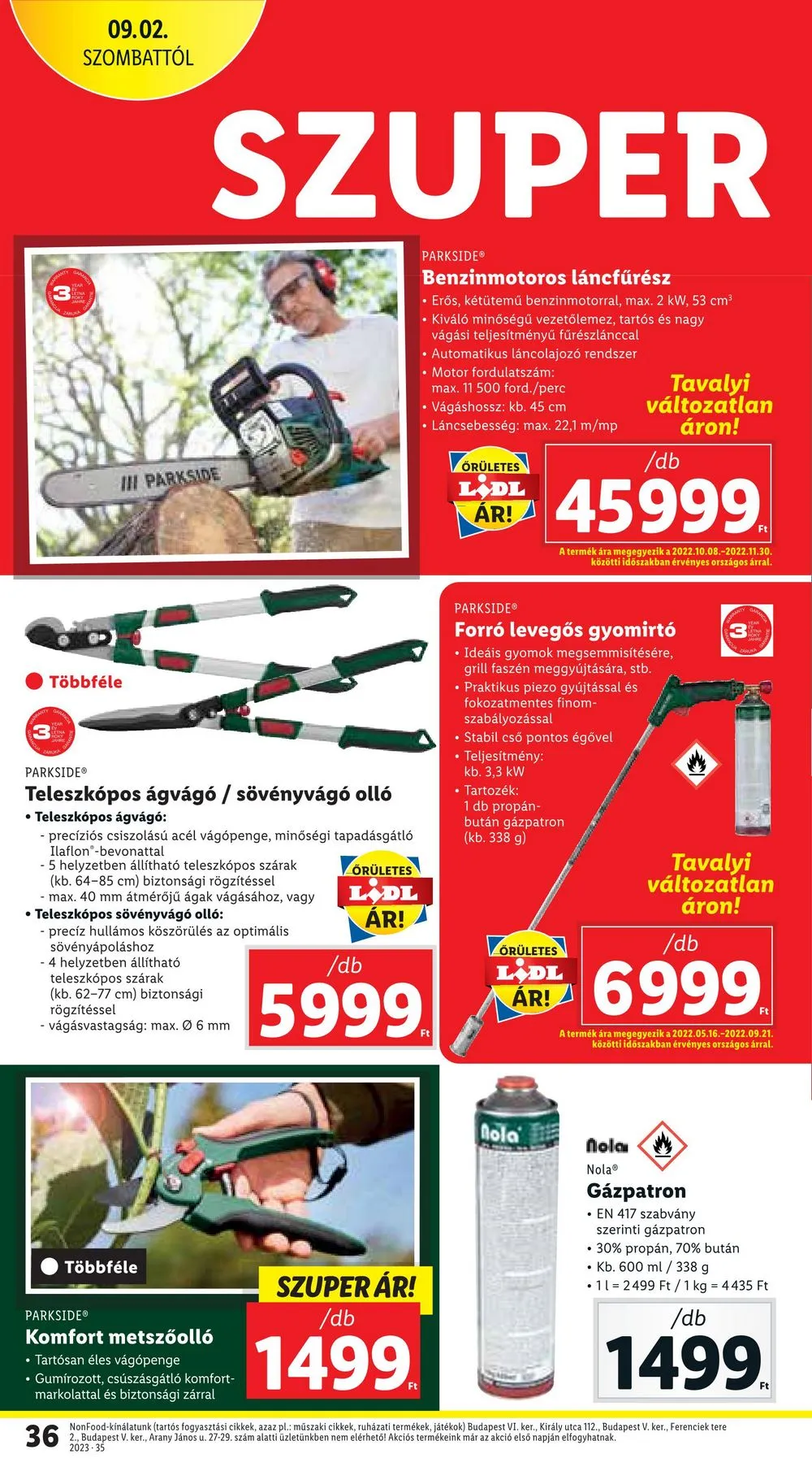 Lidl akciós újság 08.31–09.06 – 36. oldal