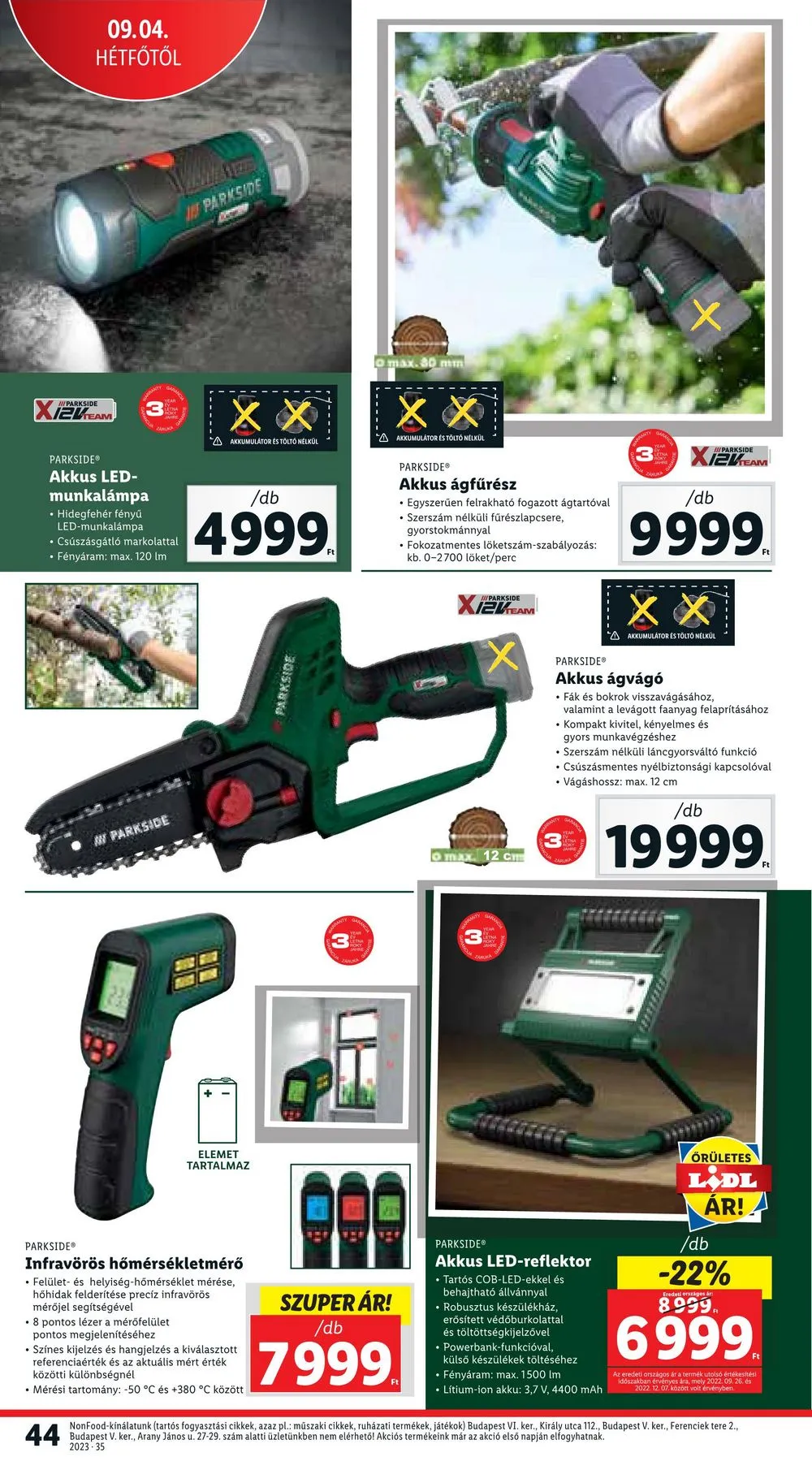 Lidl akciós újság 08.31–09.06 – 44. oldal
