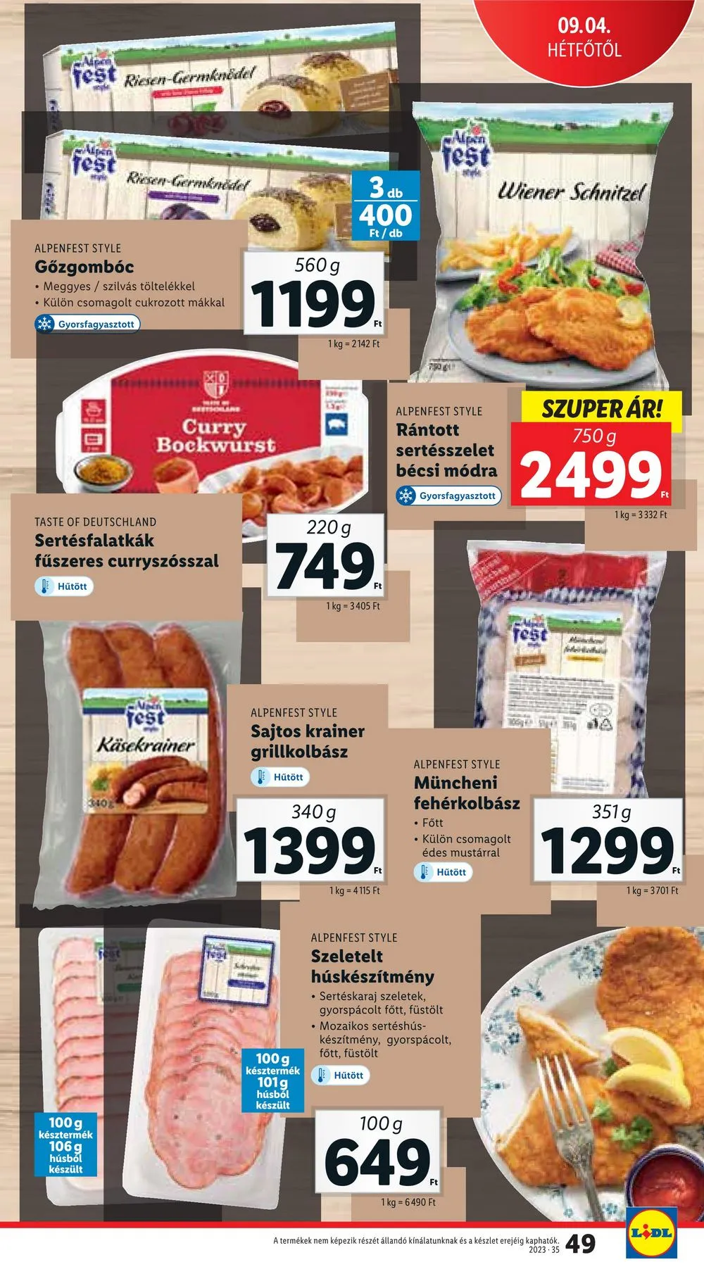 Lidl akciós újság 08.31–09.06 – 49. oldal