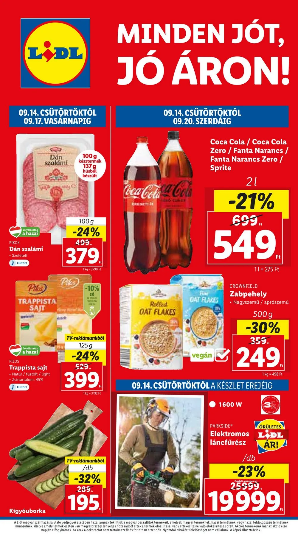 Lidl akciós újság 09.14–09.20