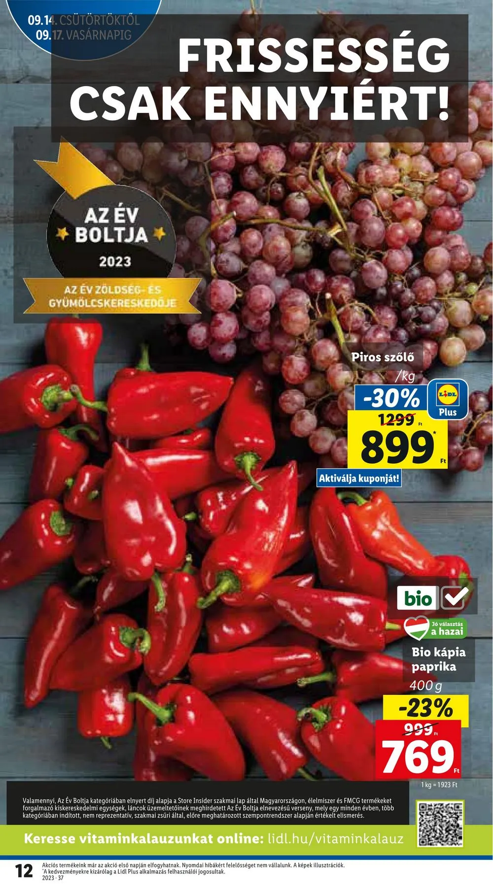 Lidl akciós újság 09.14–09.20 – 12. oldal