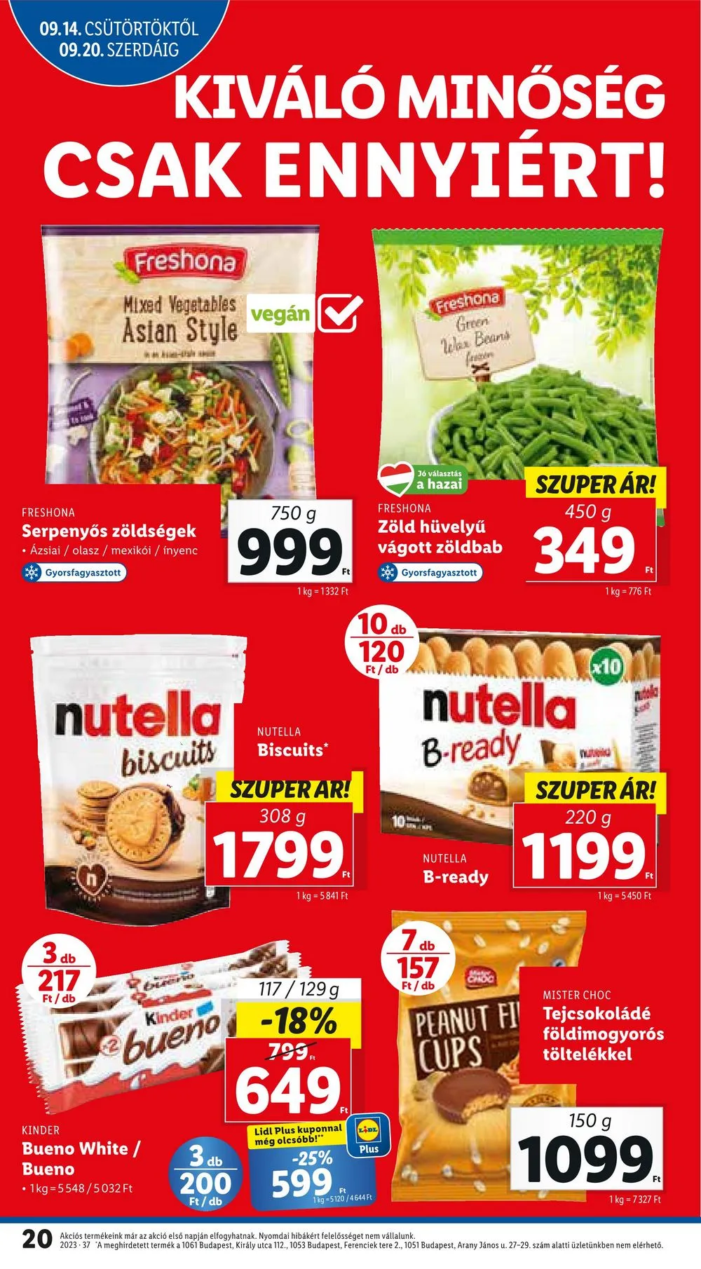 Lidl akciós újság 09.14–09.20 – 20. oldal