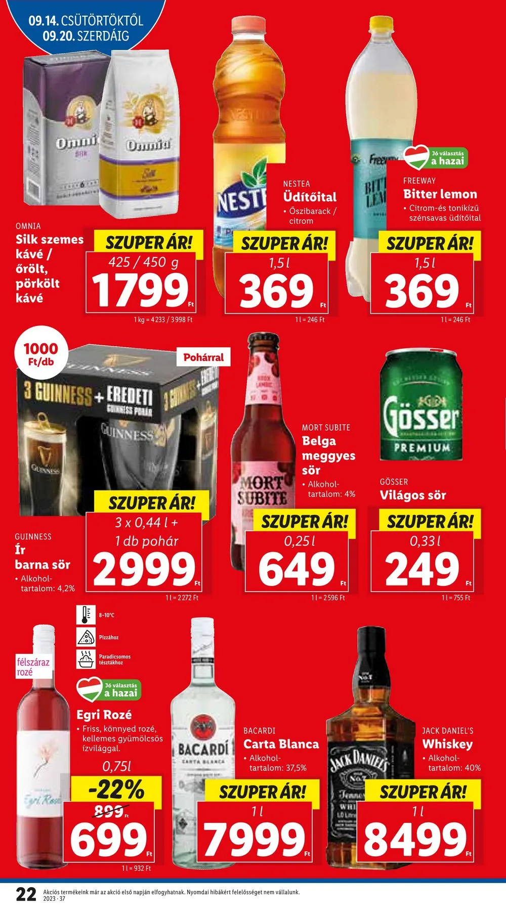 Lidl akciós újság 09.14–09.20 – 22. oldal