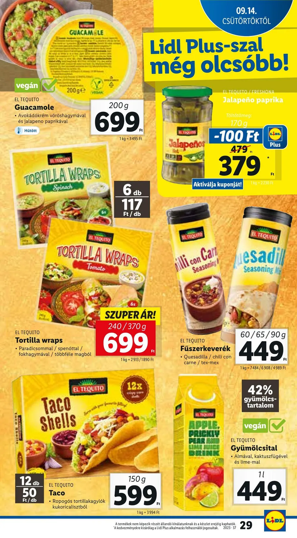 Lidl akciós újság 09.14–09.20 – 29. oldal
