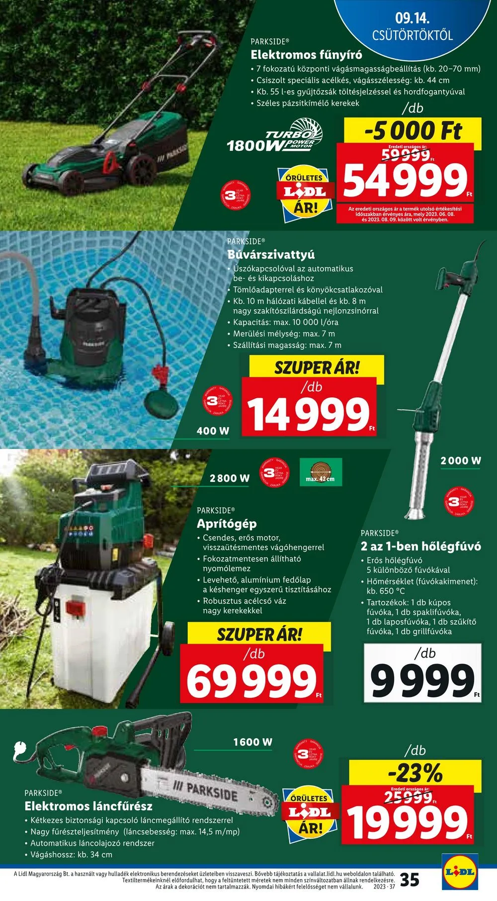 Lidl akciós újság 09.14–09.20 – 35. oldal