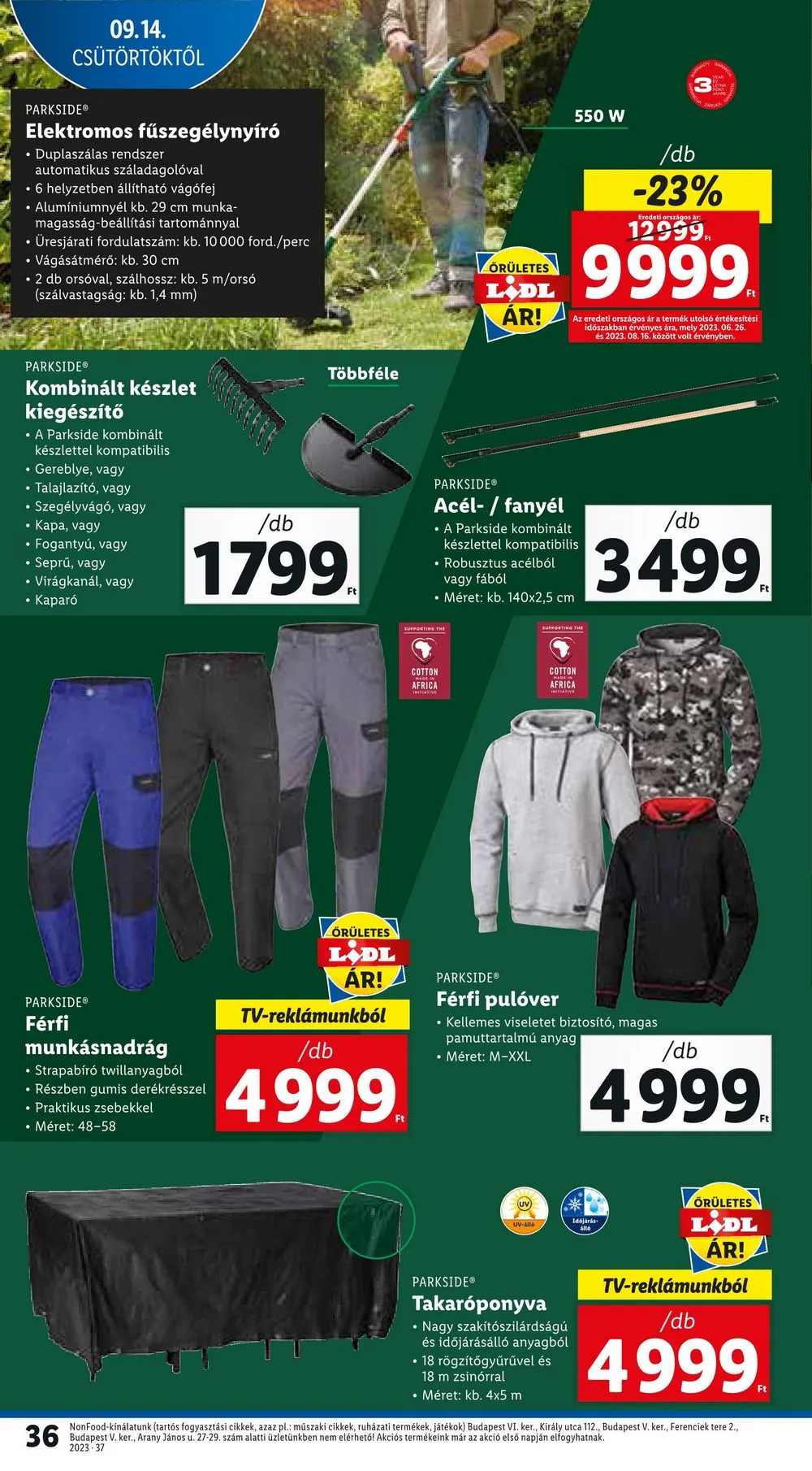 Lidl akciós újság 09.14–09.20 – 36. oldal