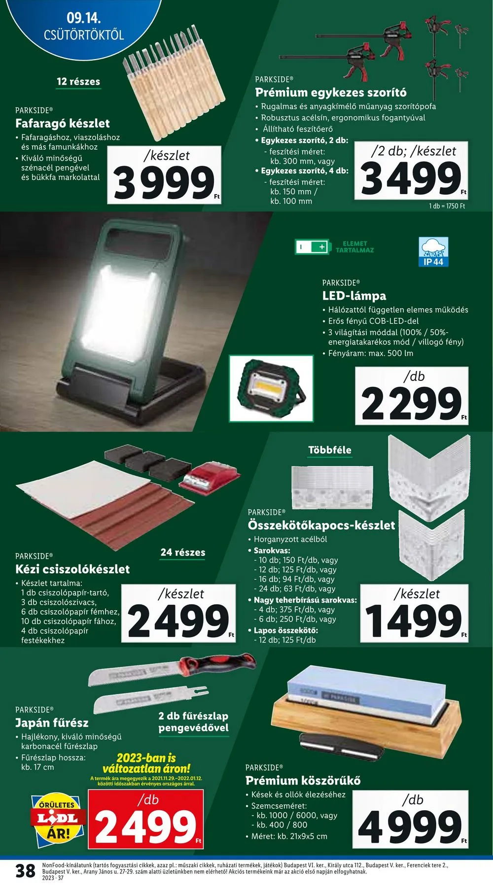 Lidl akciós újság 09.14–09.20 – 38. oldal