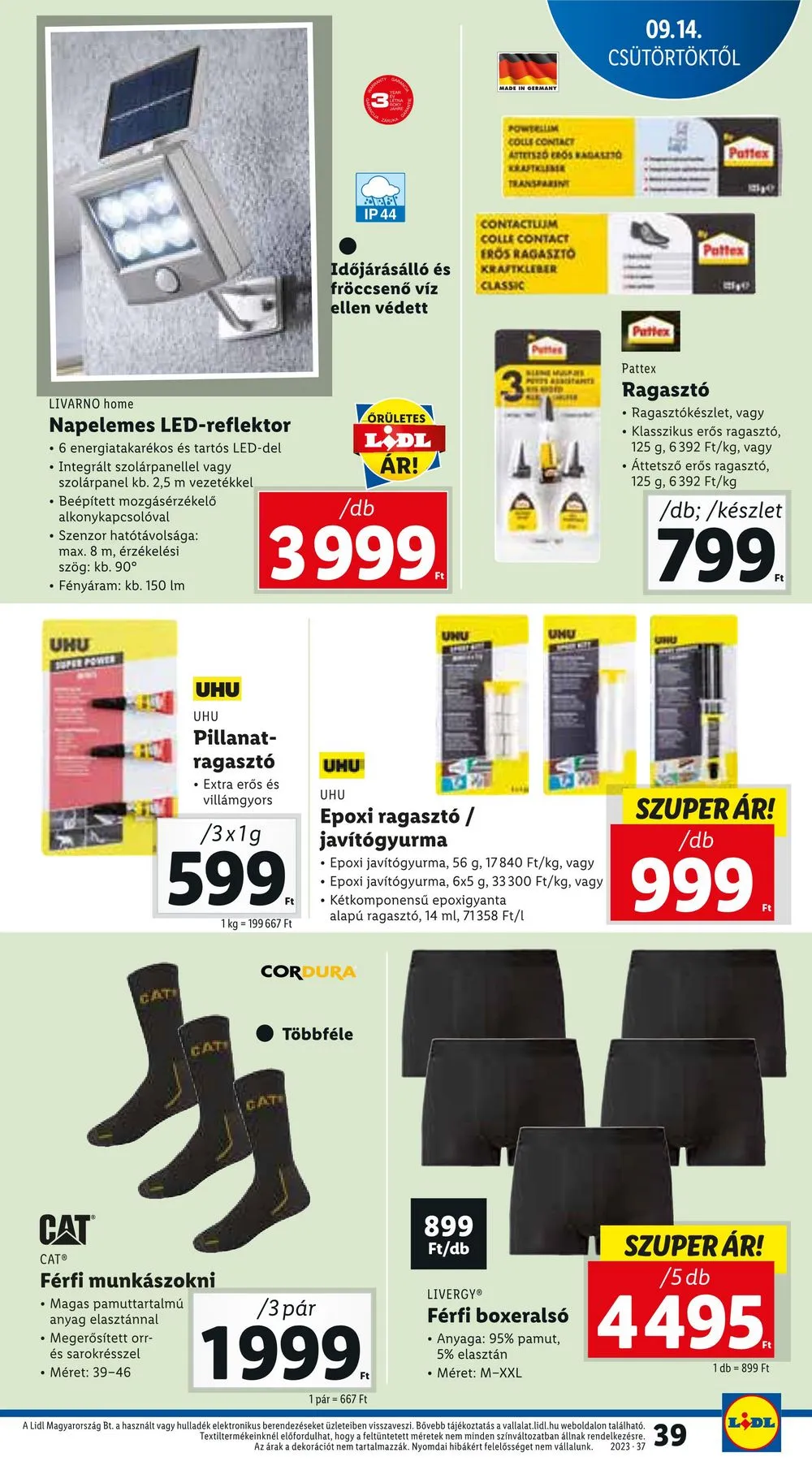 Lidl akciós újság 09.14–09.20 – 39. oldal