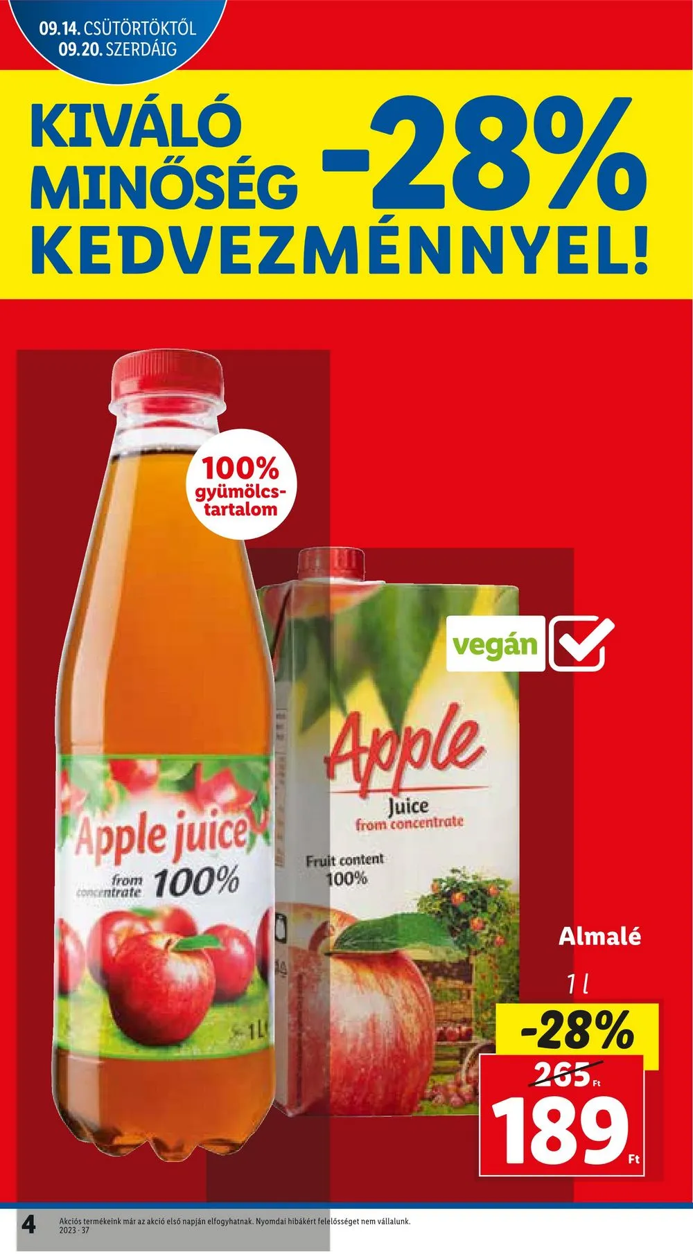 Lidl akciós újság 09.14–09.20 – 4. oldal