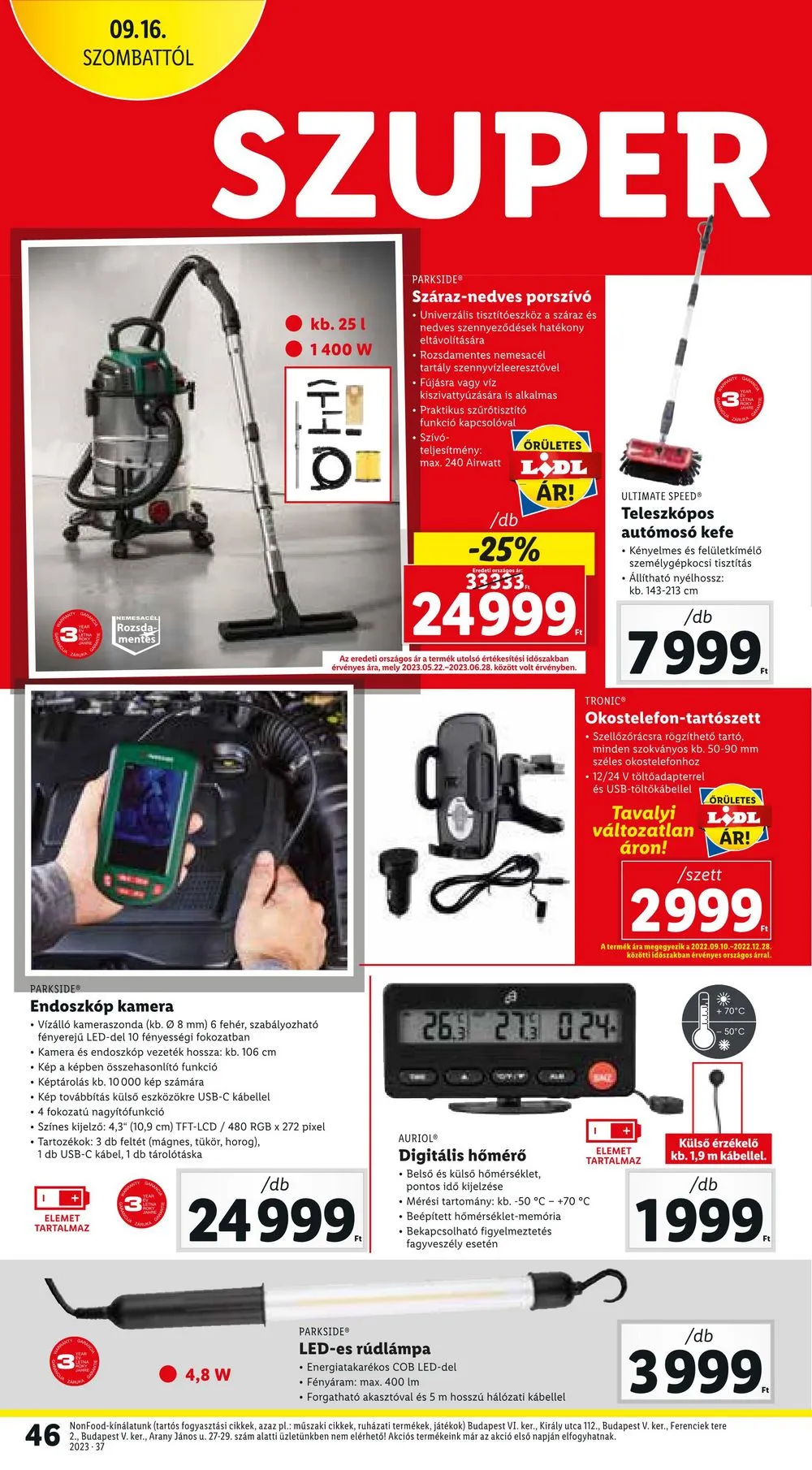 Lidl akciós újság 09.14–09.20 – 46. oldal