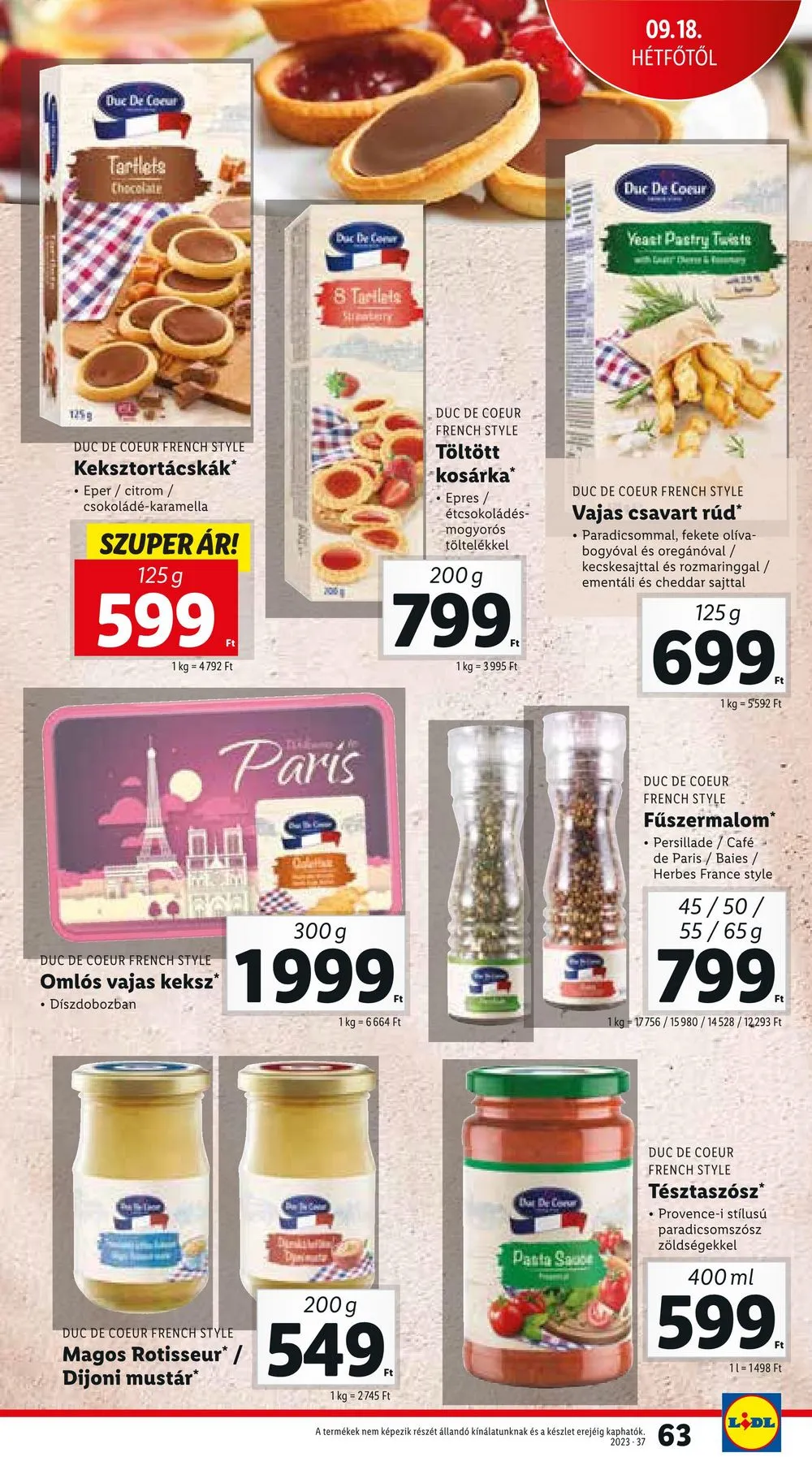 Lidl akciós újság 09.14–09.20 – 63. oldal