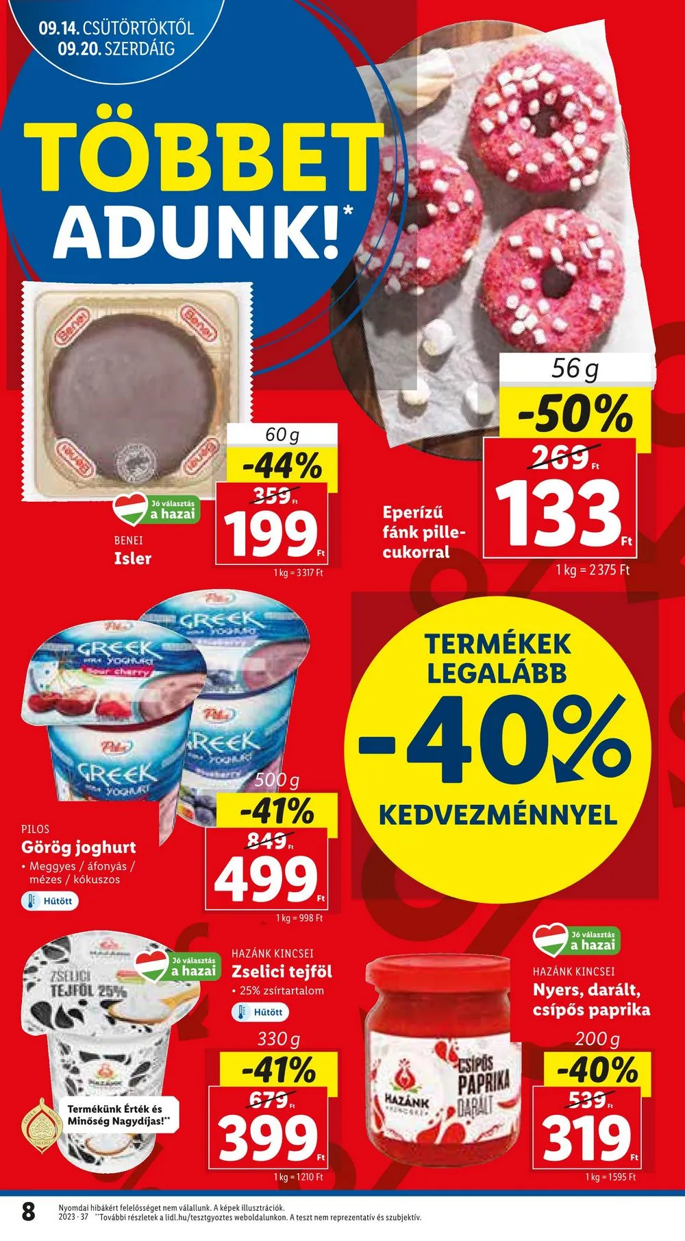 Lidl akciós újság 09.14–09.20 – 8. oldal