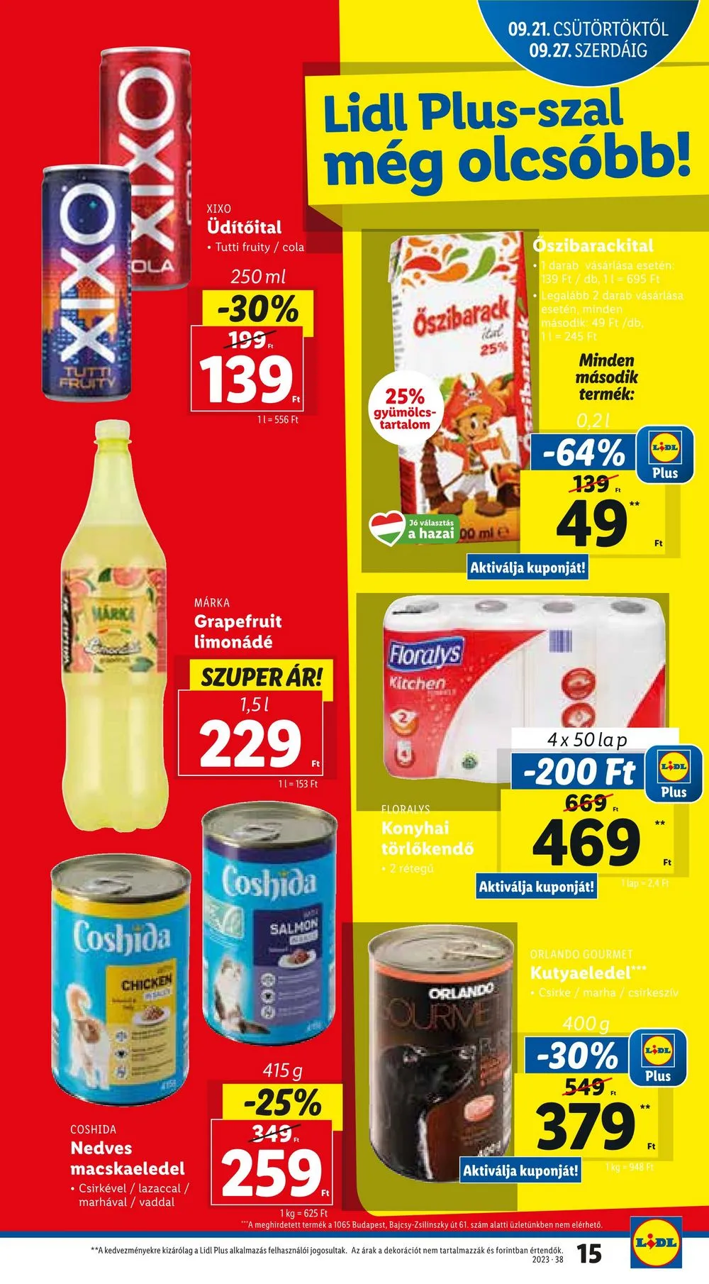 Lidl akciós újság 09.21–09.27