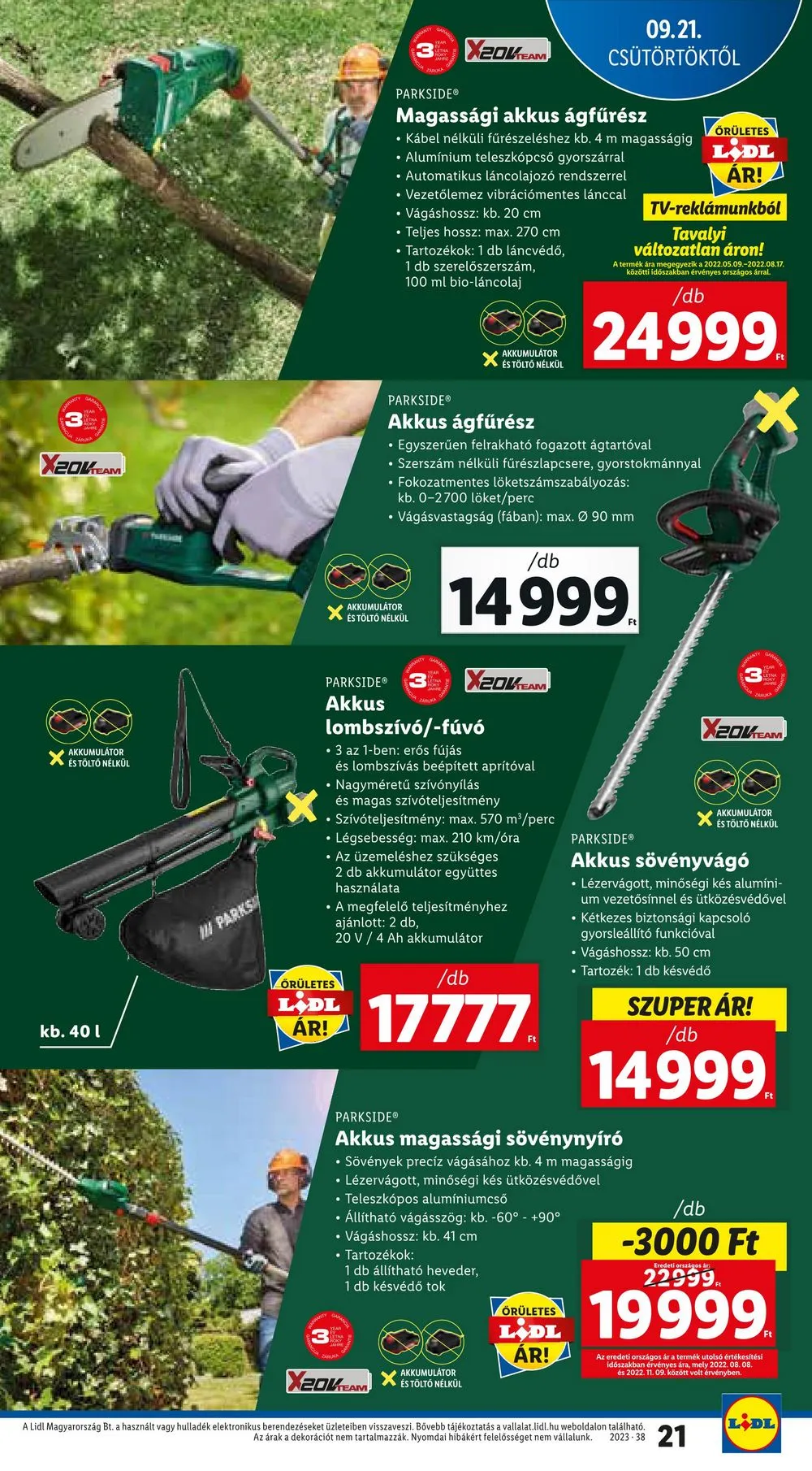 Lidl akciós újság 09.21–09.27 – 21. oldal