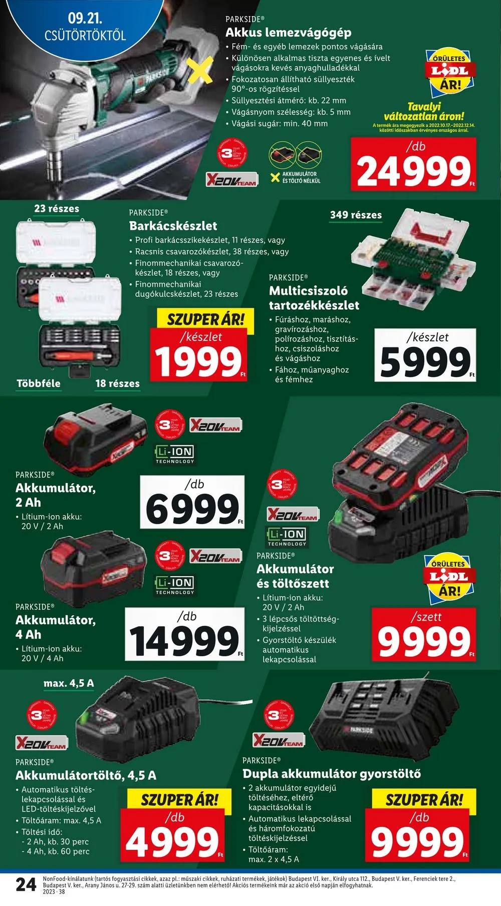 Lidl akciós újság 09.21–09.27 – 24. oldal