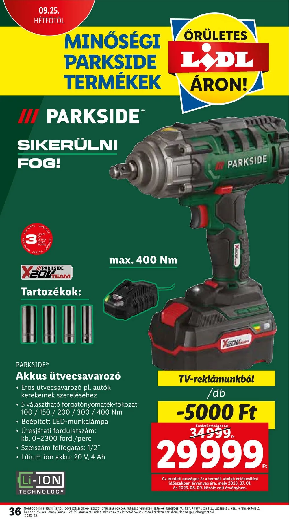 Lidl akciós újság 09.21–09.27 – 36. oldal