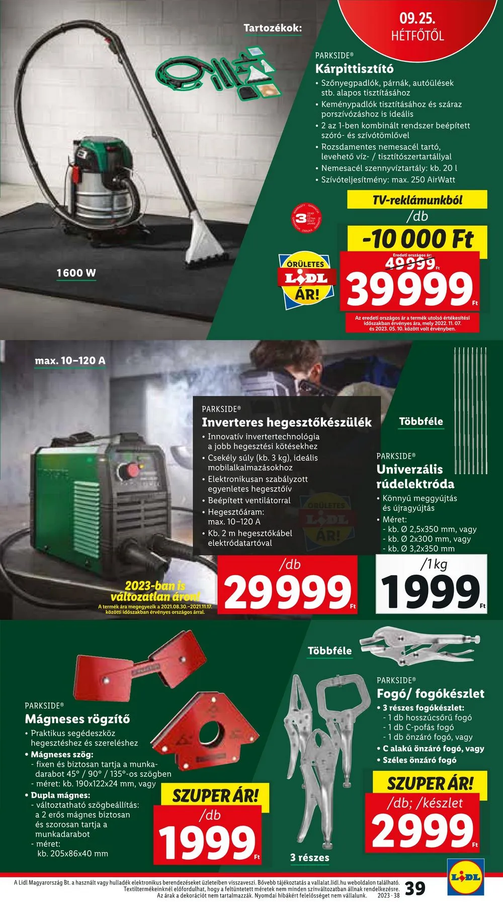 Lidl akciós újság 09.21–09.27 – 39. oldal