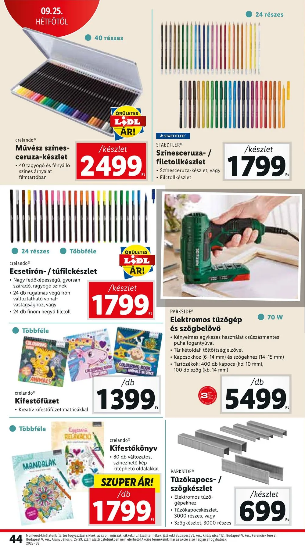 Lidl akciós újság 09.21–09.27 – 44. oldal