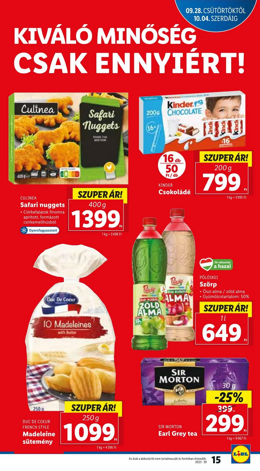 Lidl akciós újság 09.28–10.04 – 15. oldal