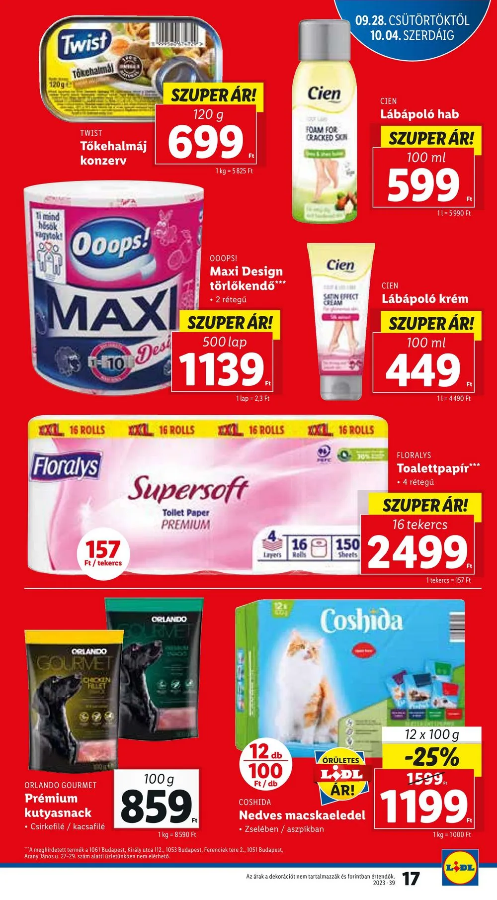 Lidl akciós újság 09.28–10.04 – 17. oldal
