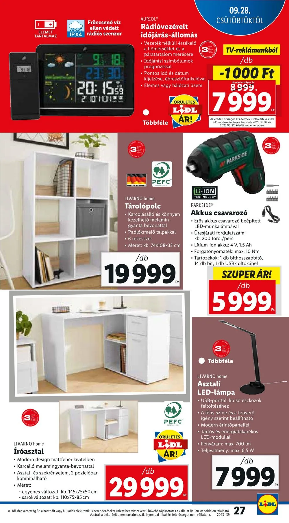 Lidl akciós újság 09.28–10.04 – 27. oldal