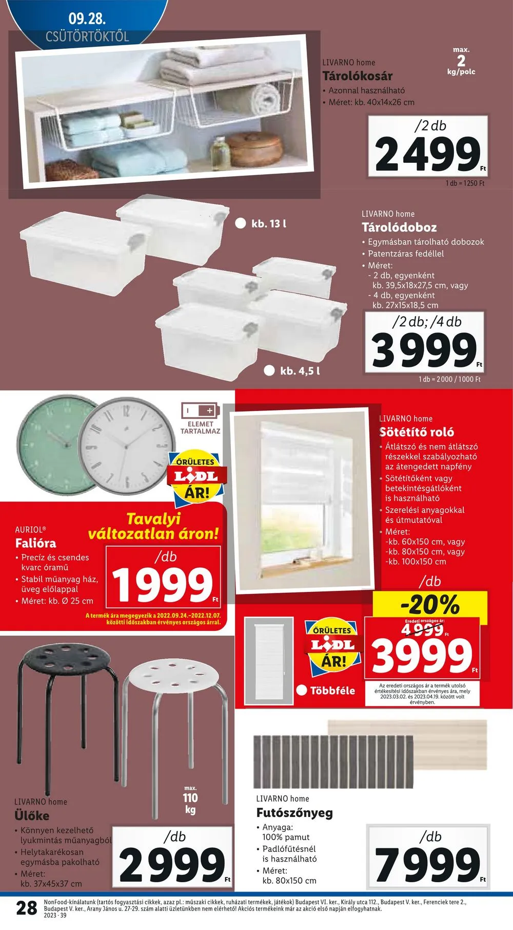 Lidl akciós újság 09.28–10.04 – 28. oldal