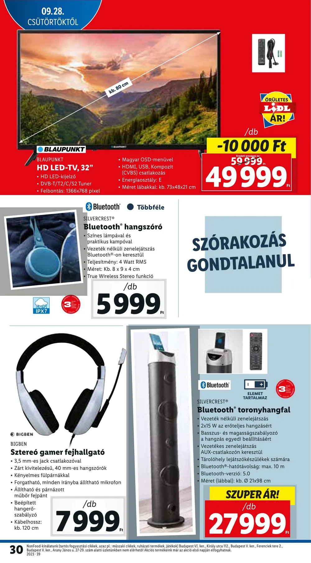 Lidl akciós újság 09.28–10.04 – 30. oldal