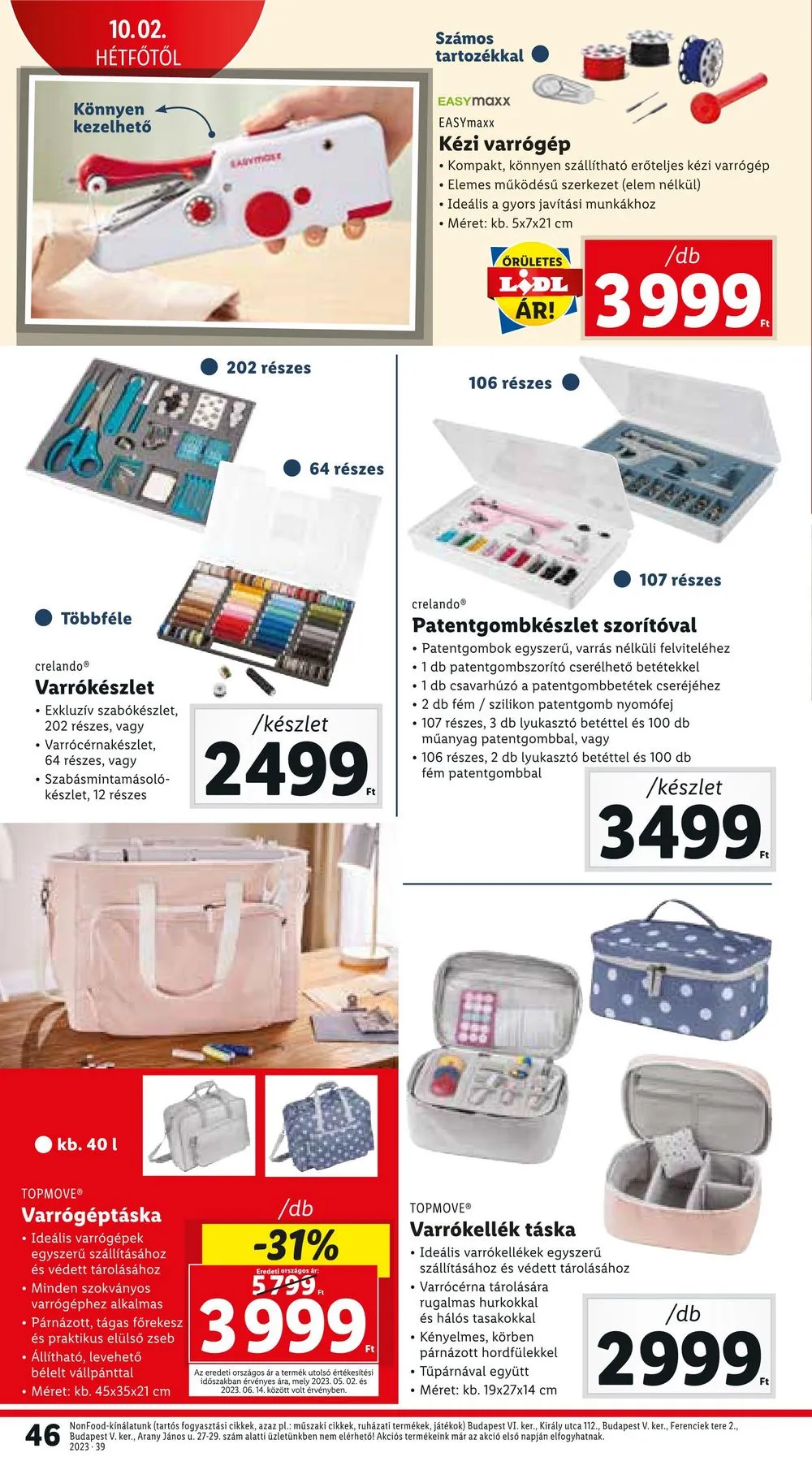 Lidl akciós újság 09.28–10.04 – 46. oldal