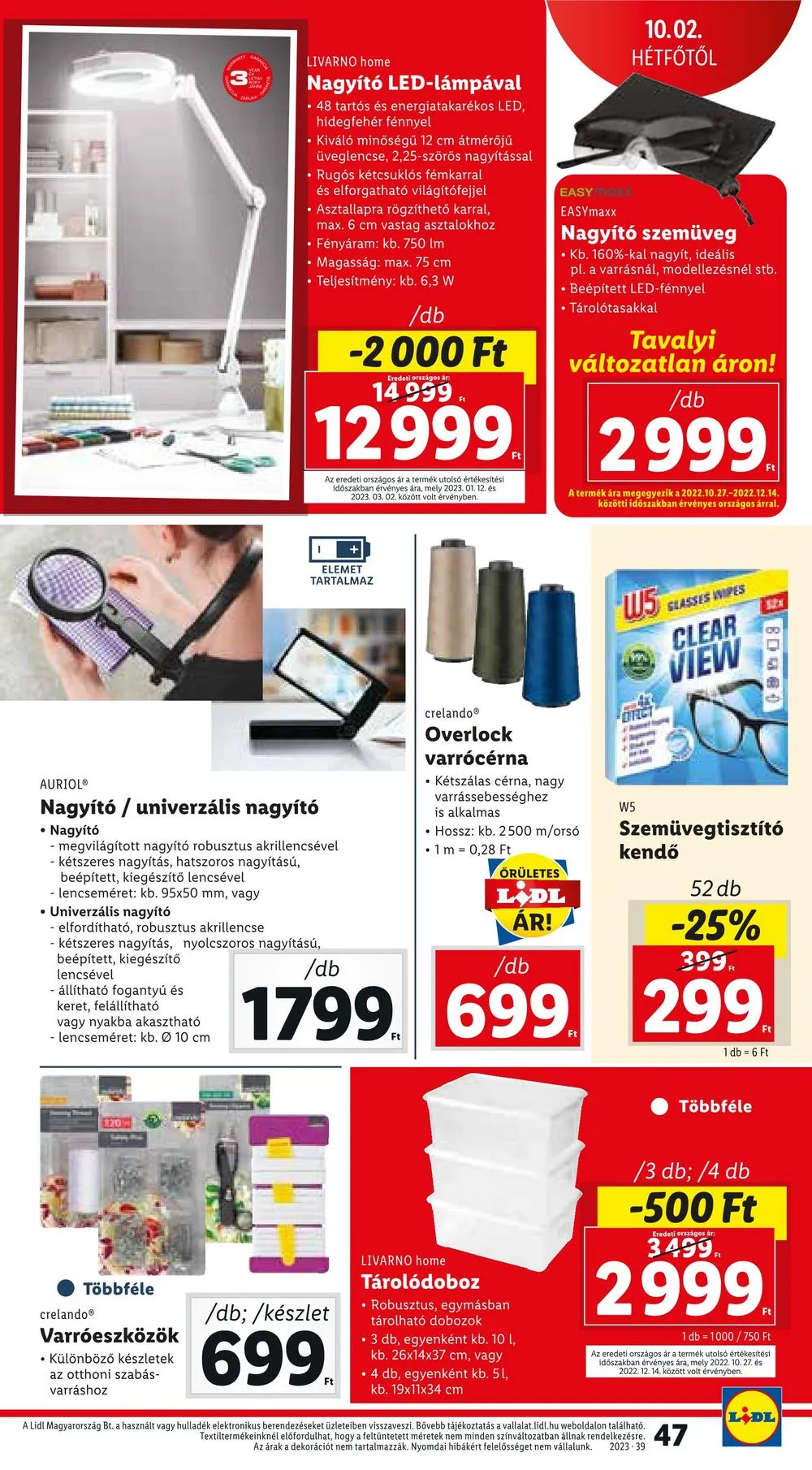 Lidl akciós újság 09.28–10.04 – 47. oldal