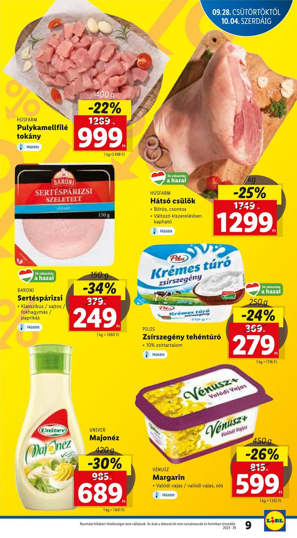 Lidl akciós újság 09.28–10.04 – 9. oldal