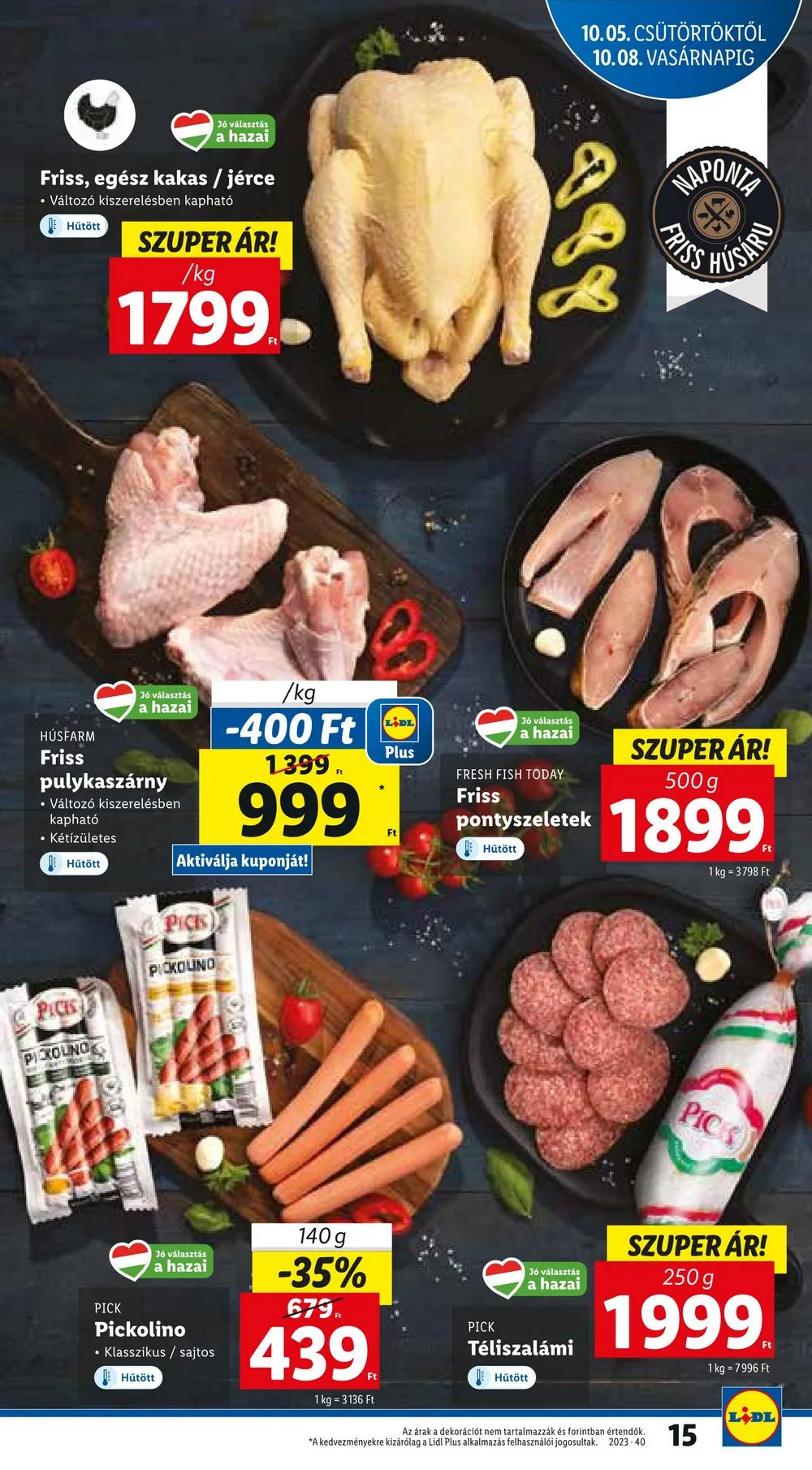 Lidl akciós újság 10.05–10.11 – 15. oldal