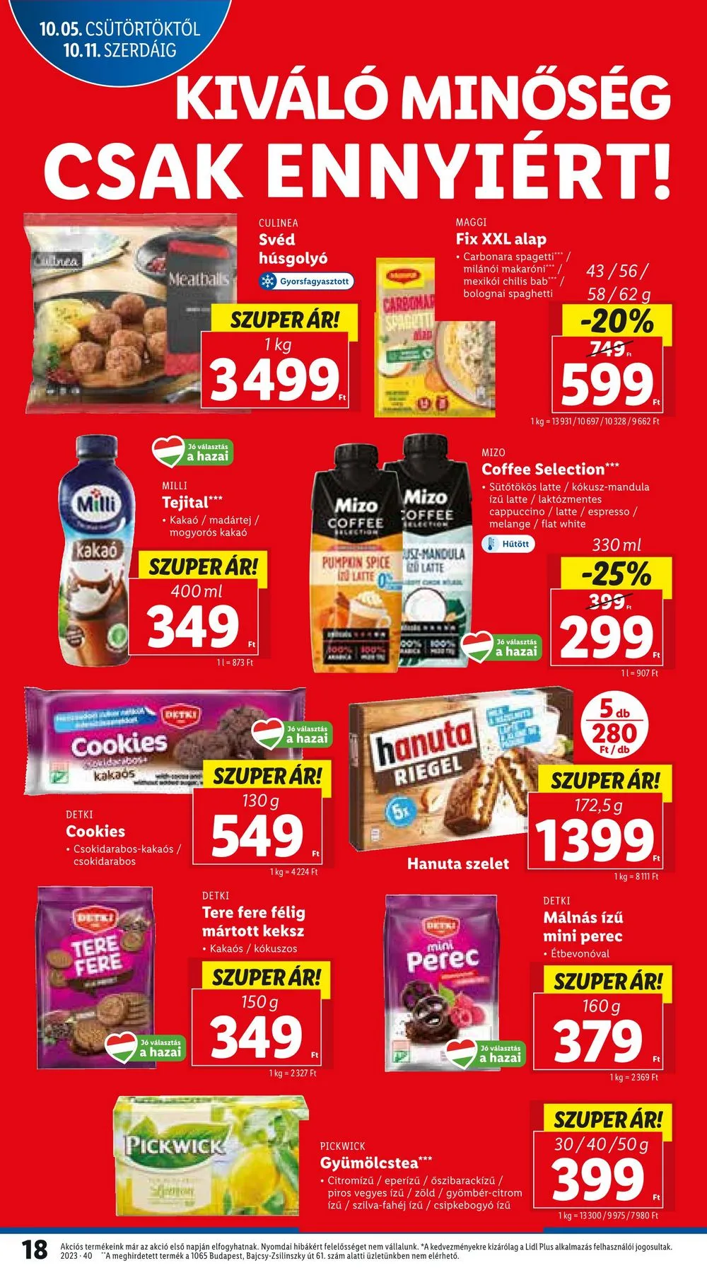Lidl akciós újság 10.05–10.11 – 18. oldal