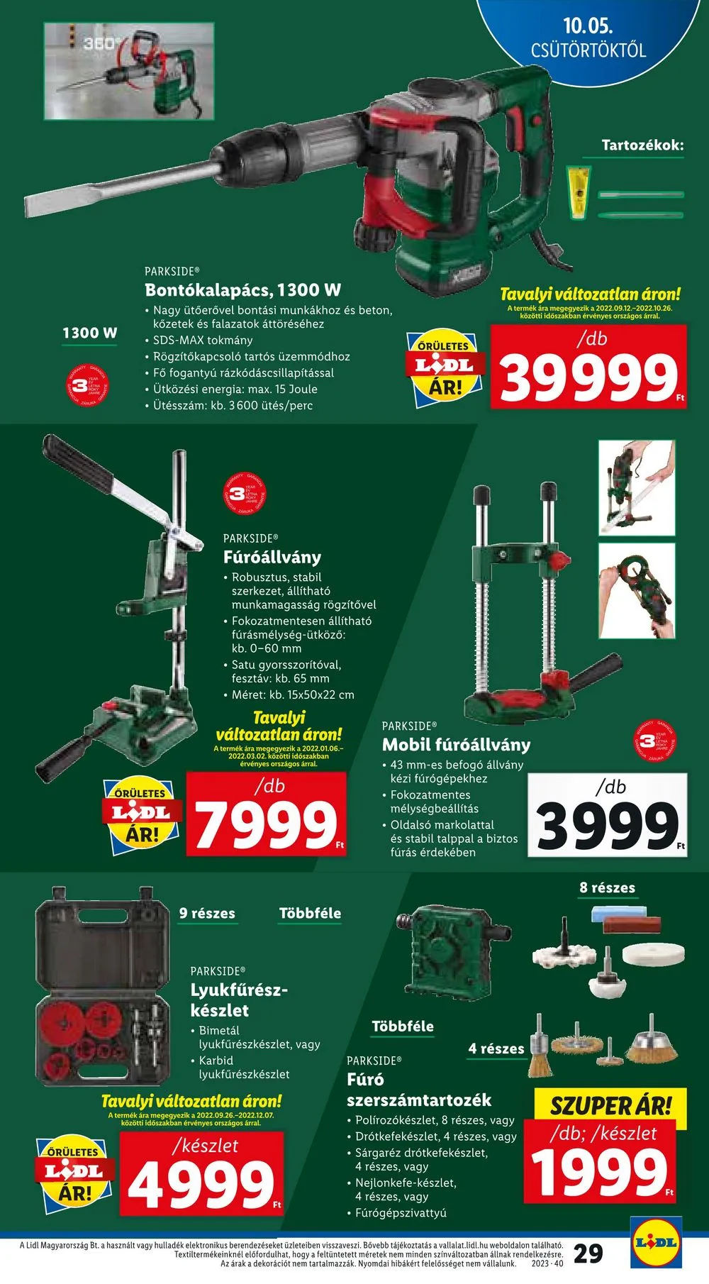 Lidl akciós újság 10.05–10.11 – 29. oldal