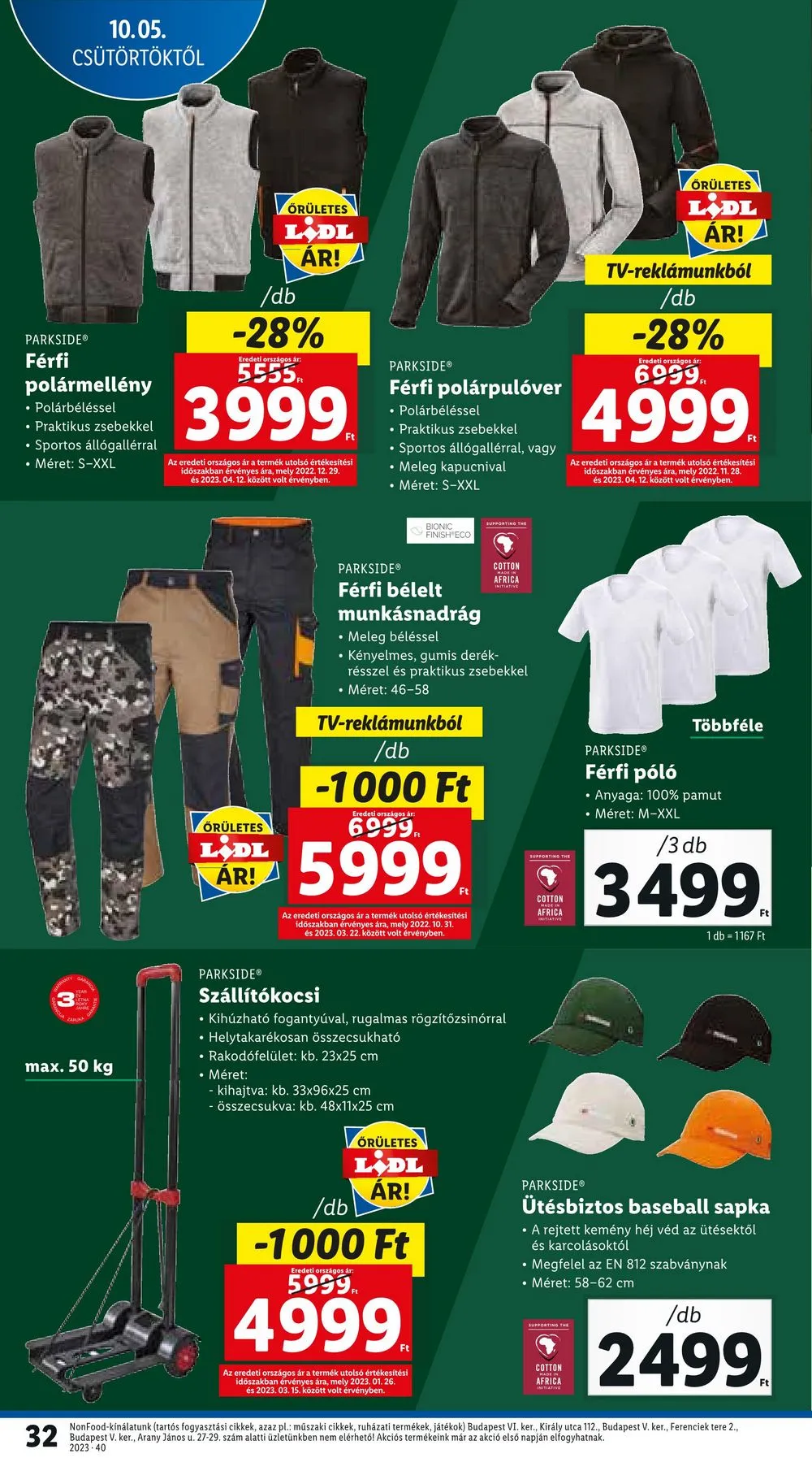 Lidl akciós újság 10.05–10.11 – 32. oldal