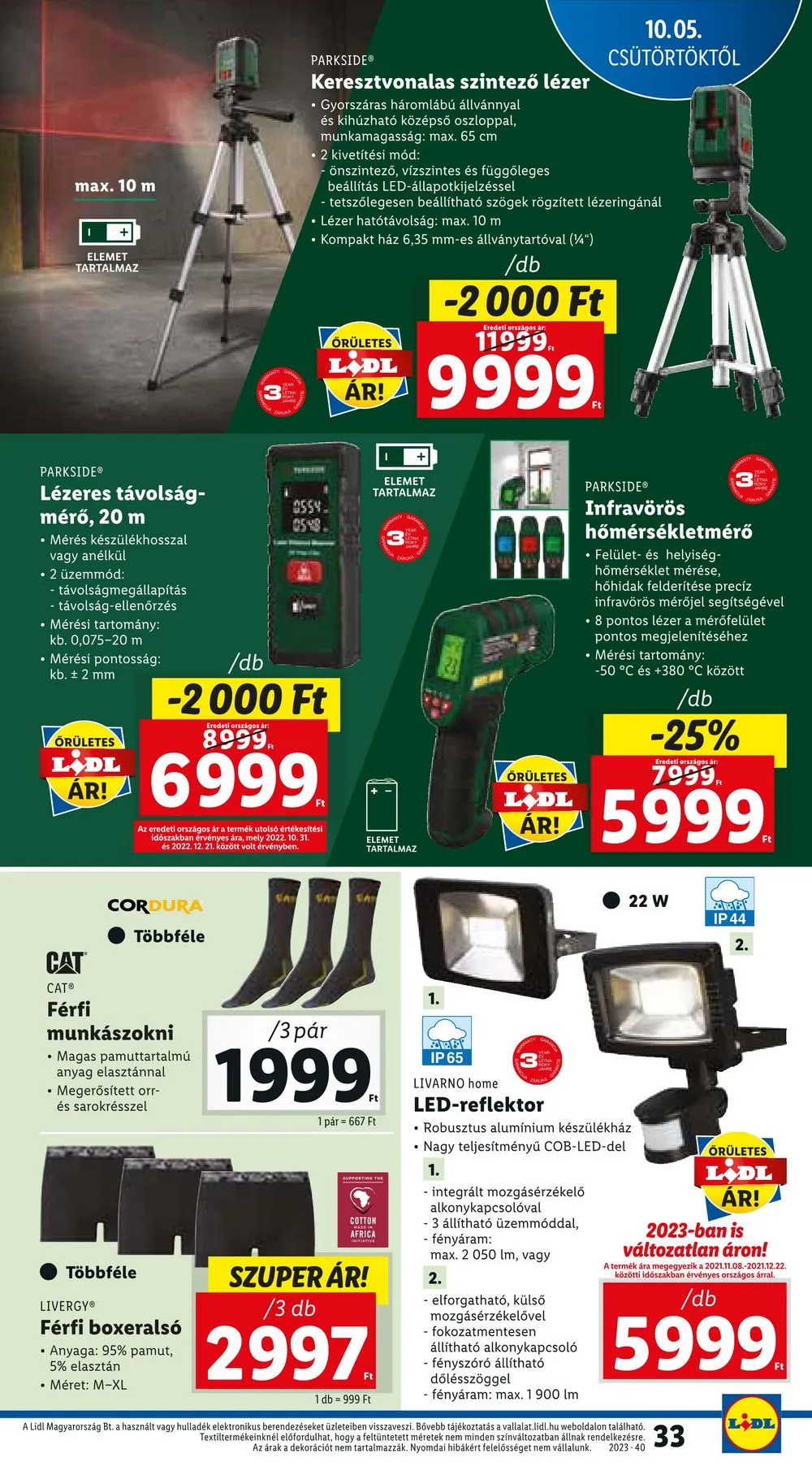 Lidl akciós újság 10.05–10.11 – 33. oldal