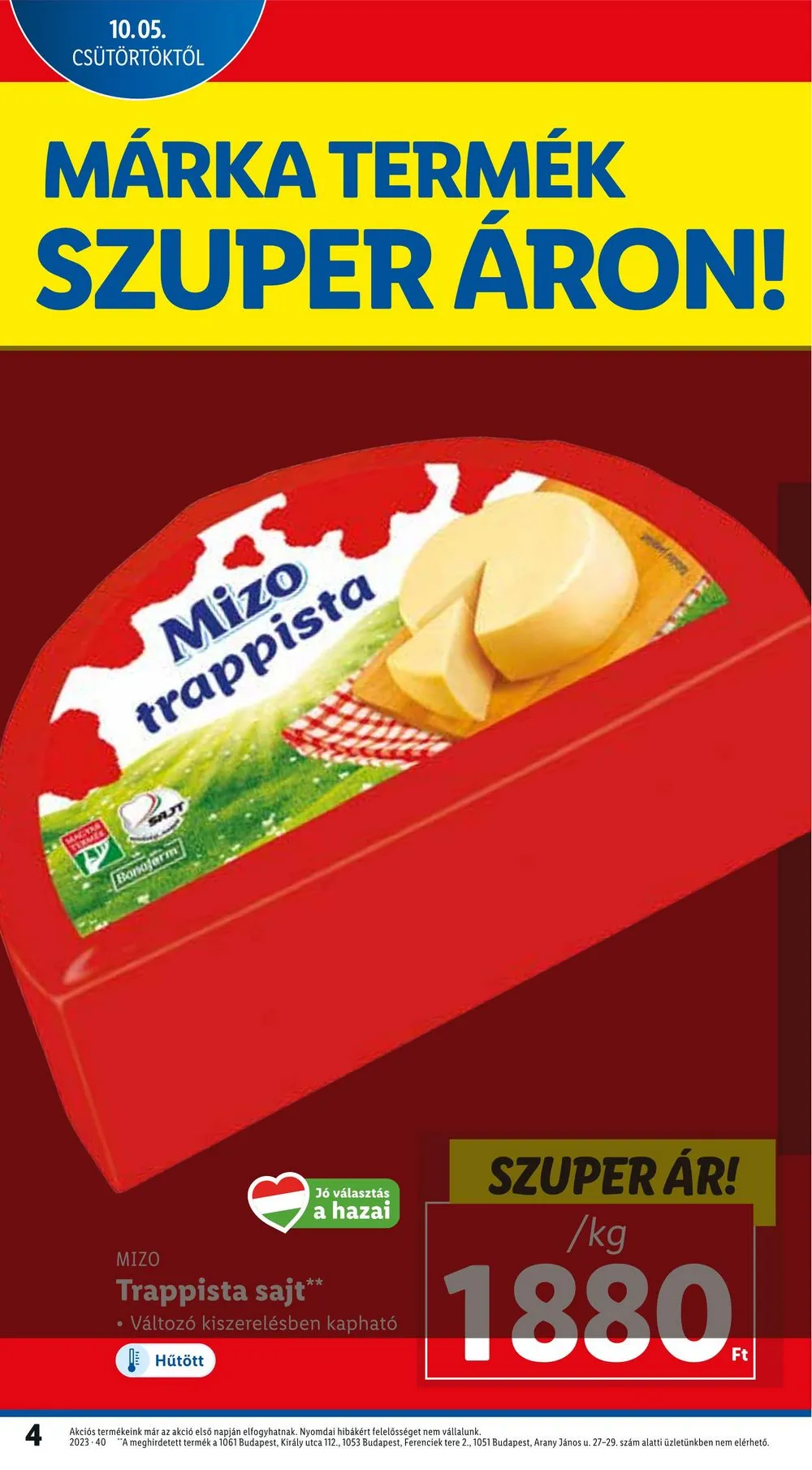 Lidl akciós újság 10.05–10.11 – 4. oldal