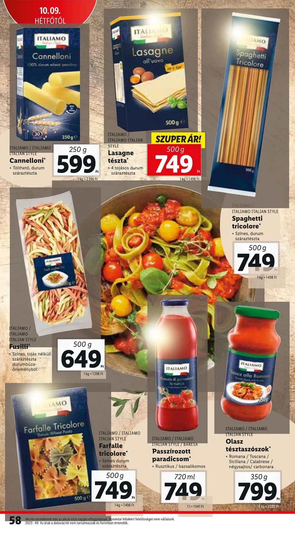 Lidl akciós újság 10.05–10.11 – 58. oldal
