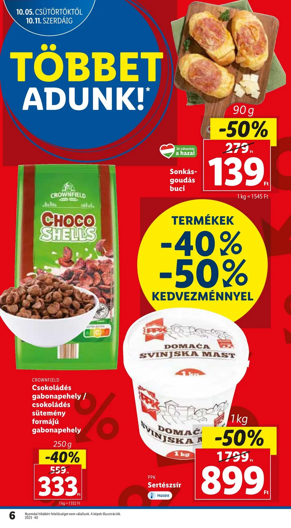 Lidl akciós újság 10.05–10.11 – 6. oldal