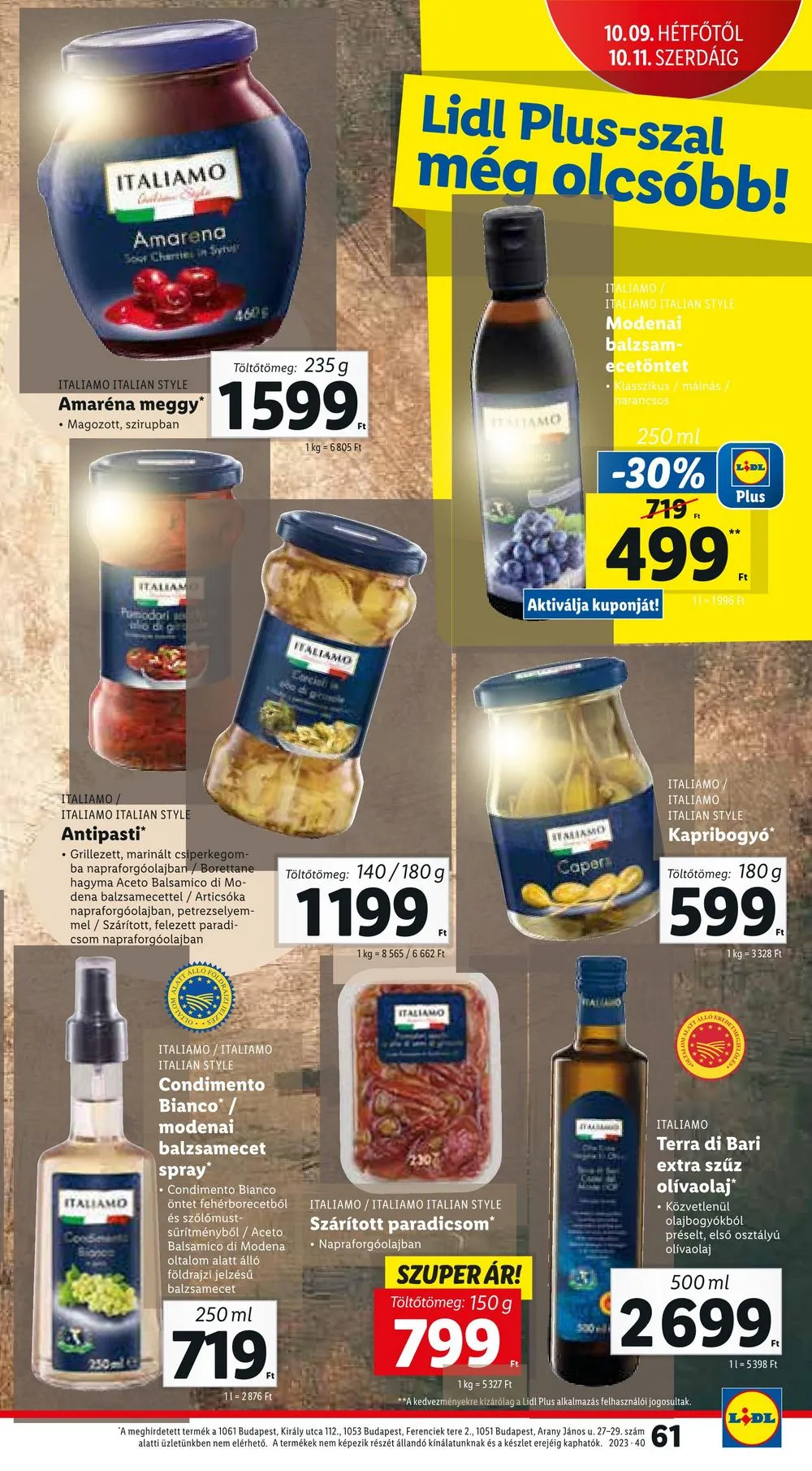 Lidl akciós újság 10.05–10.11 – 61. oldal