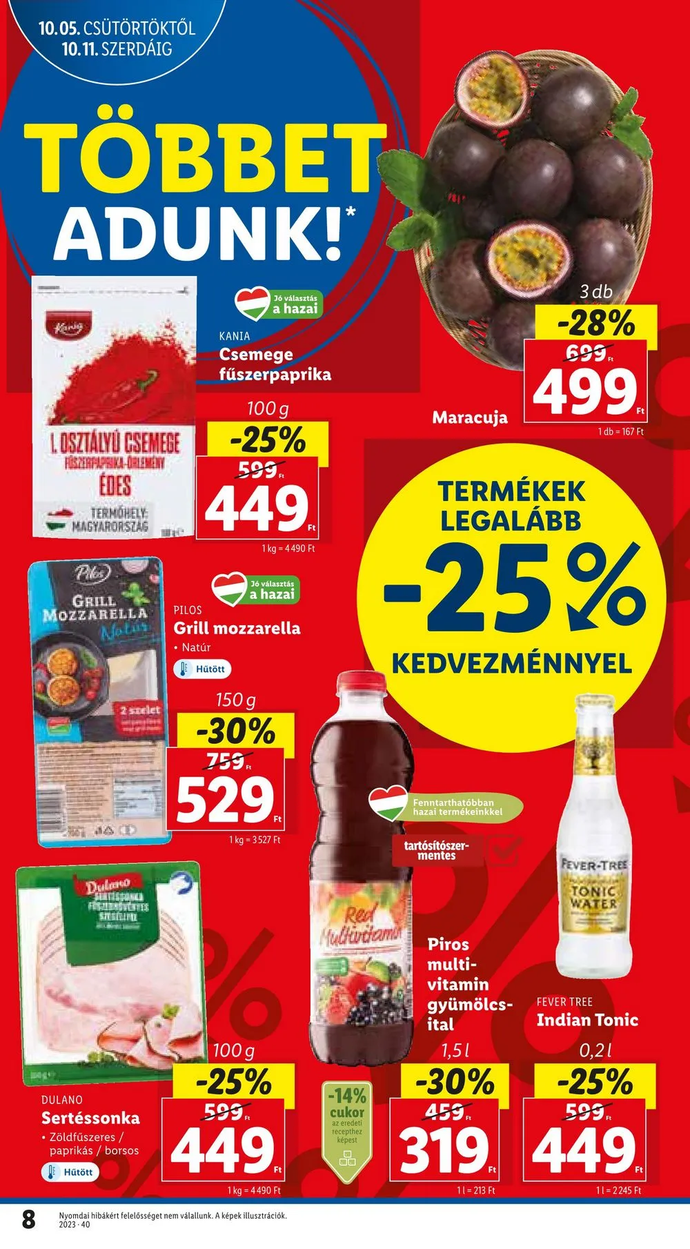 Lidl akciós újság 10.05–10.11 – 8. oldal