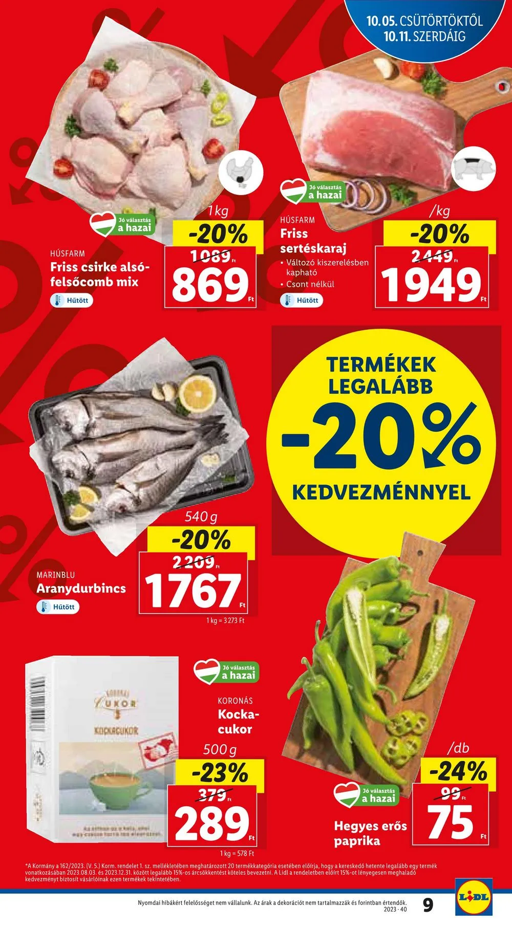 Lidl akciós újság 10.05–10.11 – 9. oldal