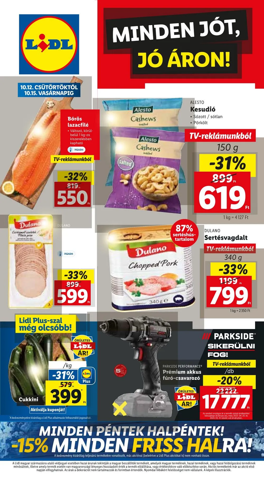 Lidl akciós újság 10.12–10.18