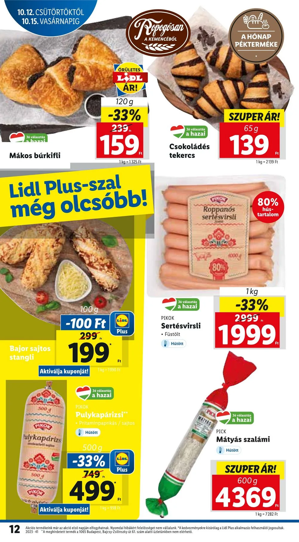 Lidl akciós újság 10.12–10.18 – 12. oldal