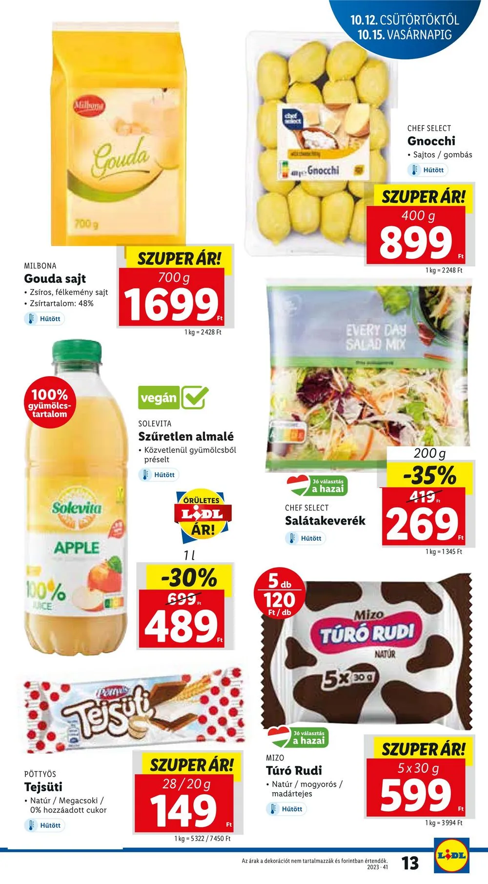 Lidl akciós újság 10.12–10.18 – 13. oldal