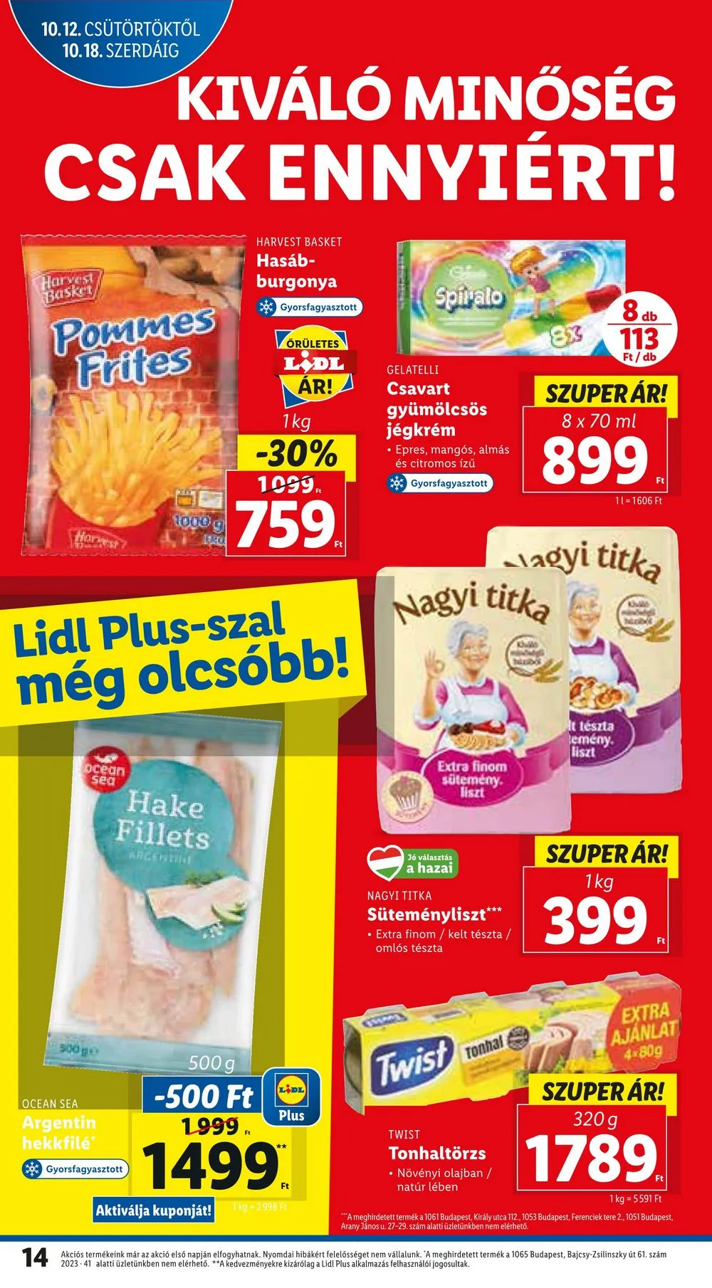 Lidl akciós újság 10.12–10.18 – 14. oldal